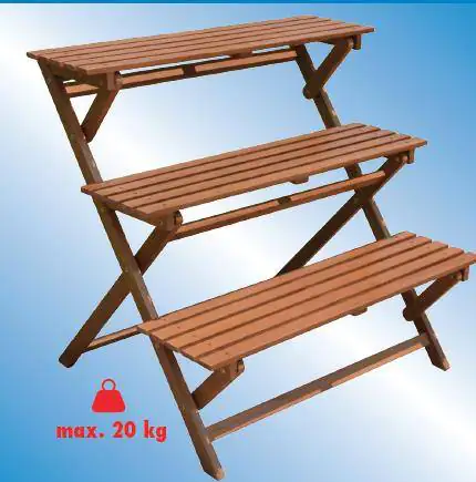 TrendLine Blumentreppe 90 x 71 x 86 cm