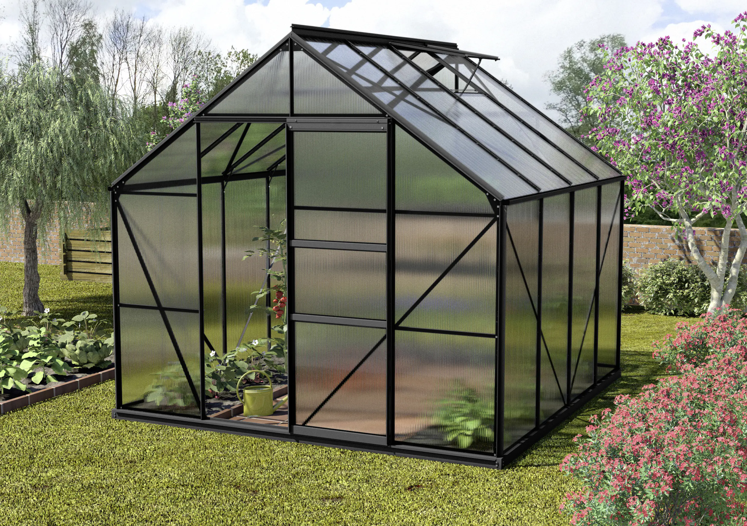 Vitavia Gewächshaus Merkur 6700 254 x 254 cm 4 mm Hohlkammerplatten