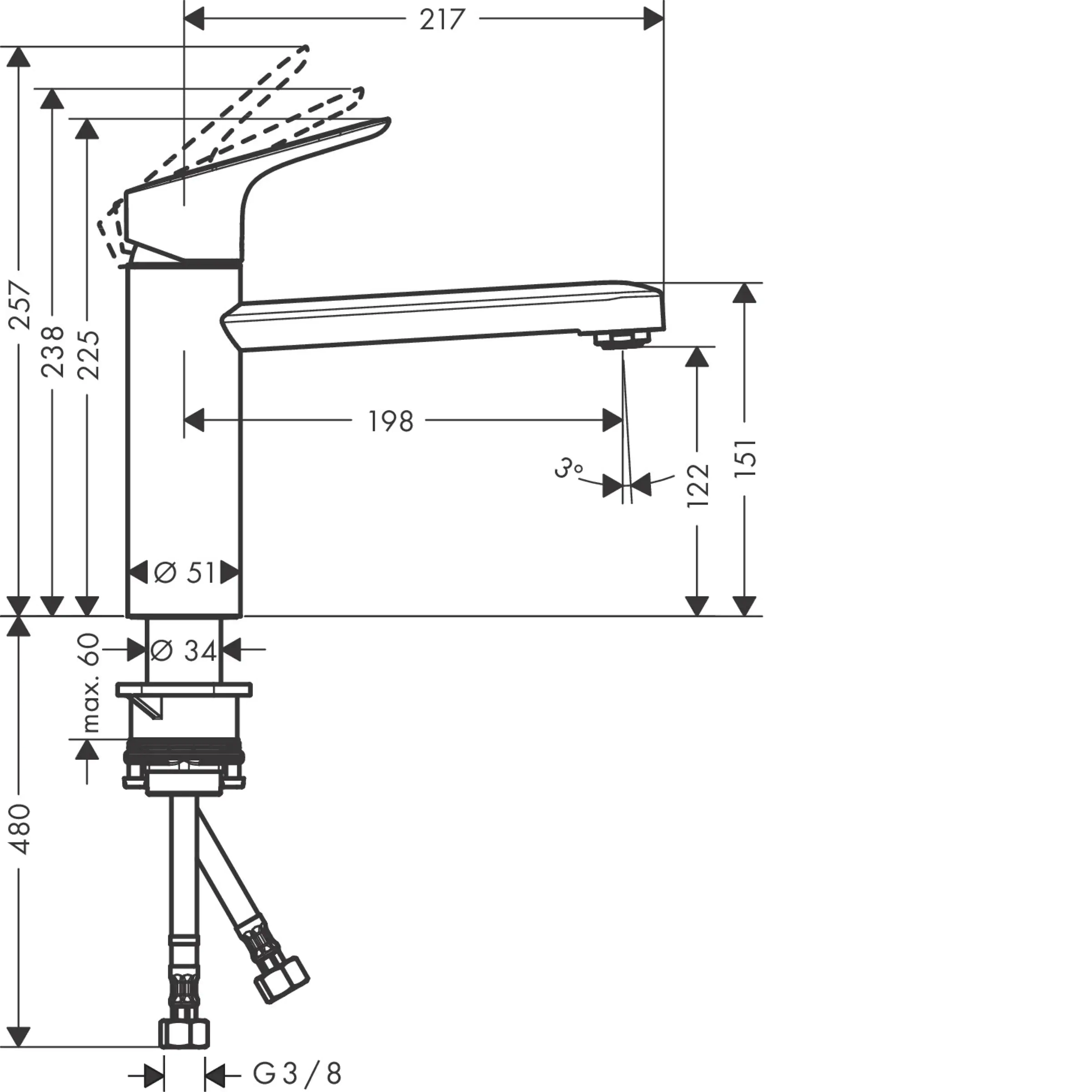 Hansgrohe Küchenarmatur Focus M43 120