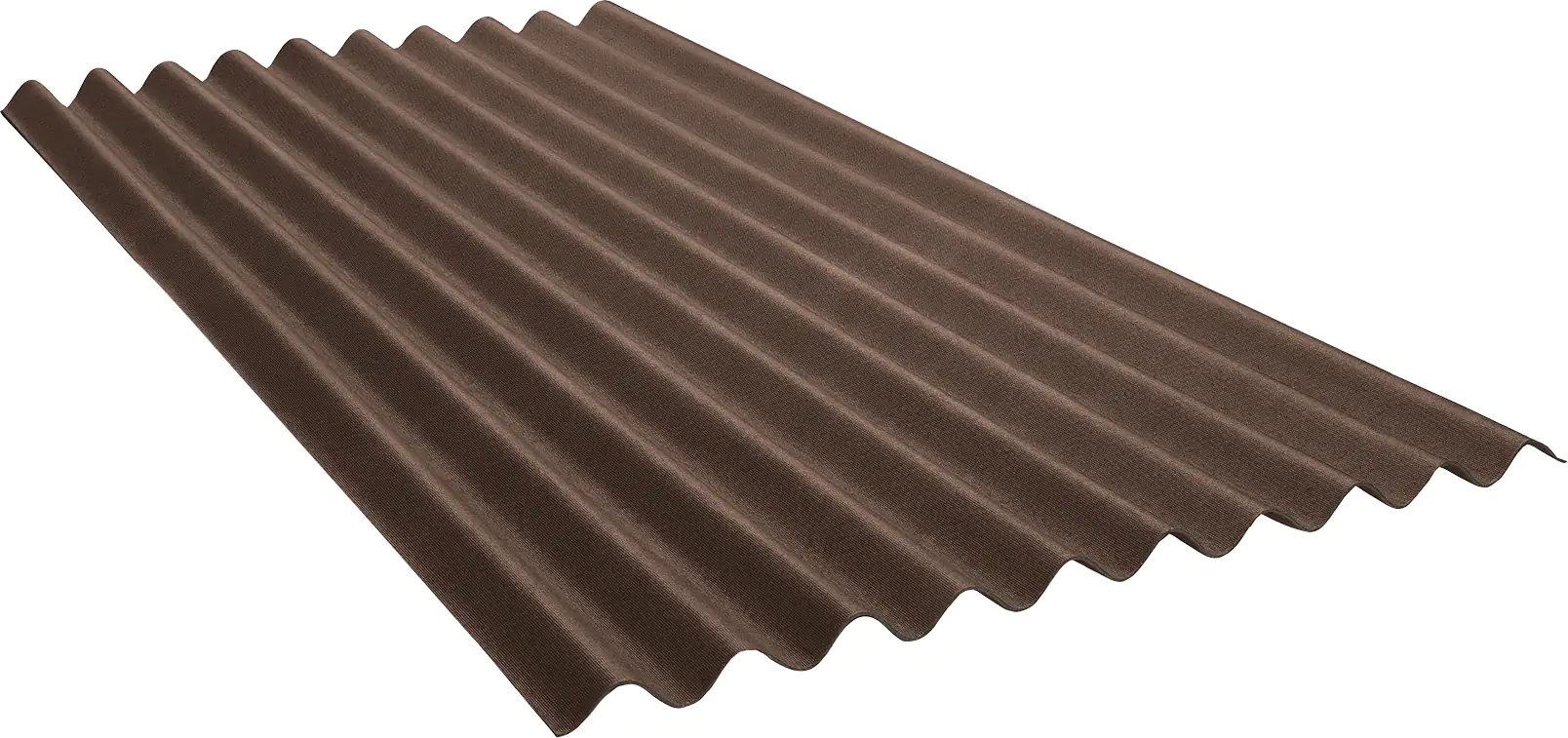 Onduline Bitumenwellplatte Ondalux 200 x 95 cm 2,6 mm braun Onduline Bitumenwellplatte Ondalux 200 x 95 cm 2,6 mm braun