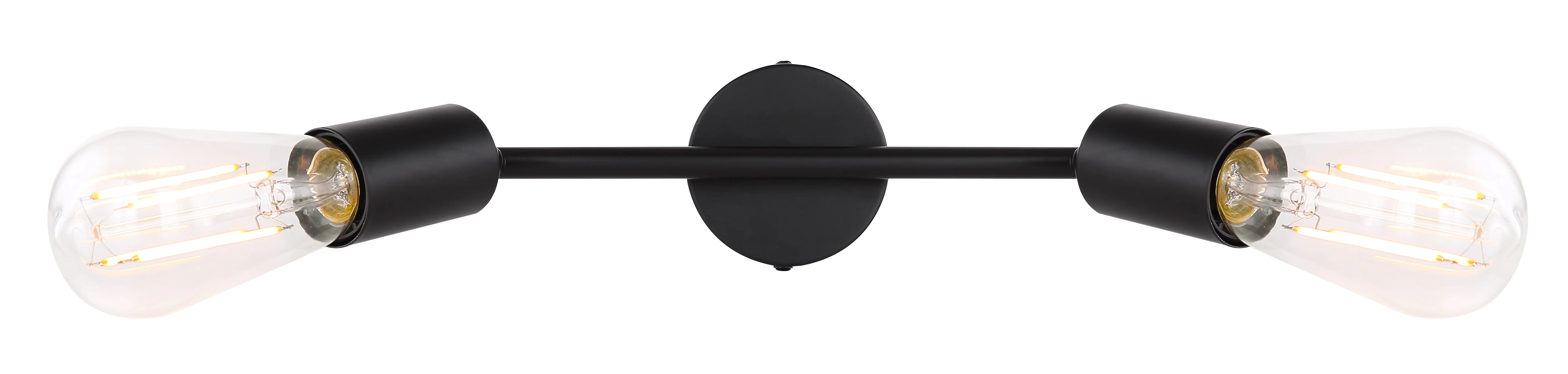 9007371395934_3 Globo 2er Spot Martha schwarz 30 x 8 cm E27, max. 60 W