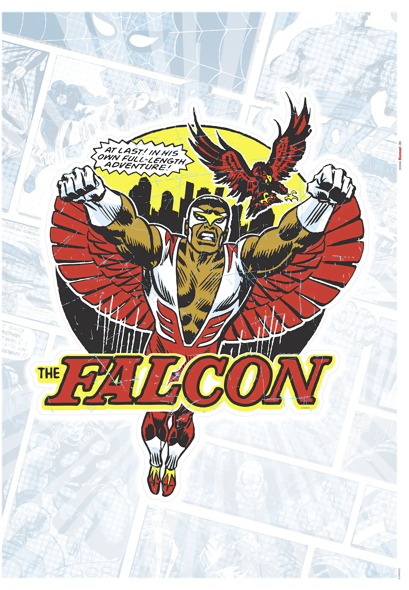 Komar Dekosticker Falcon Classic 50 x 70 cm Komar Dekosticker Falcon Classic 50 x 70 cm