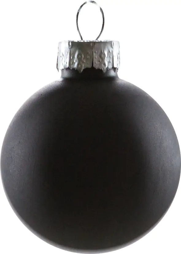 2076601553168_03 TrendLine Weihnachtskugeln aus Glas Ø 3,5 cm schwarz 16 Stück\n