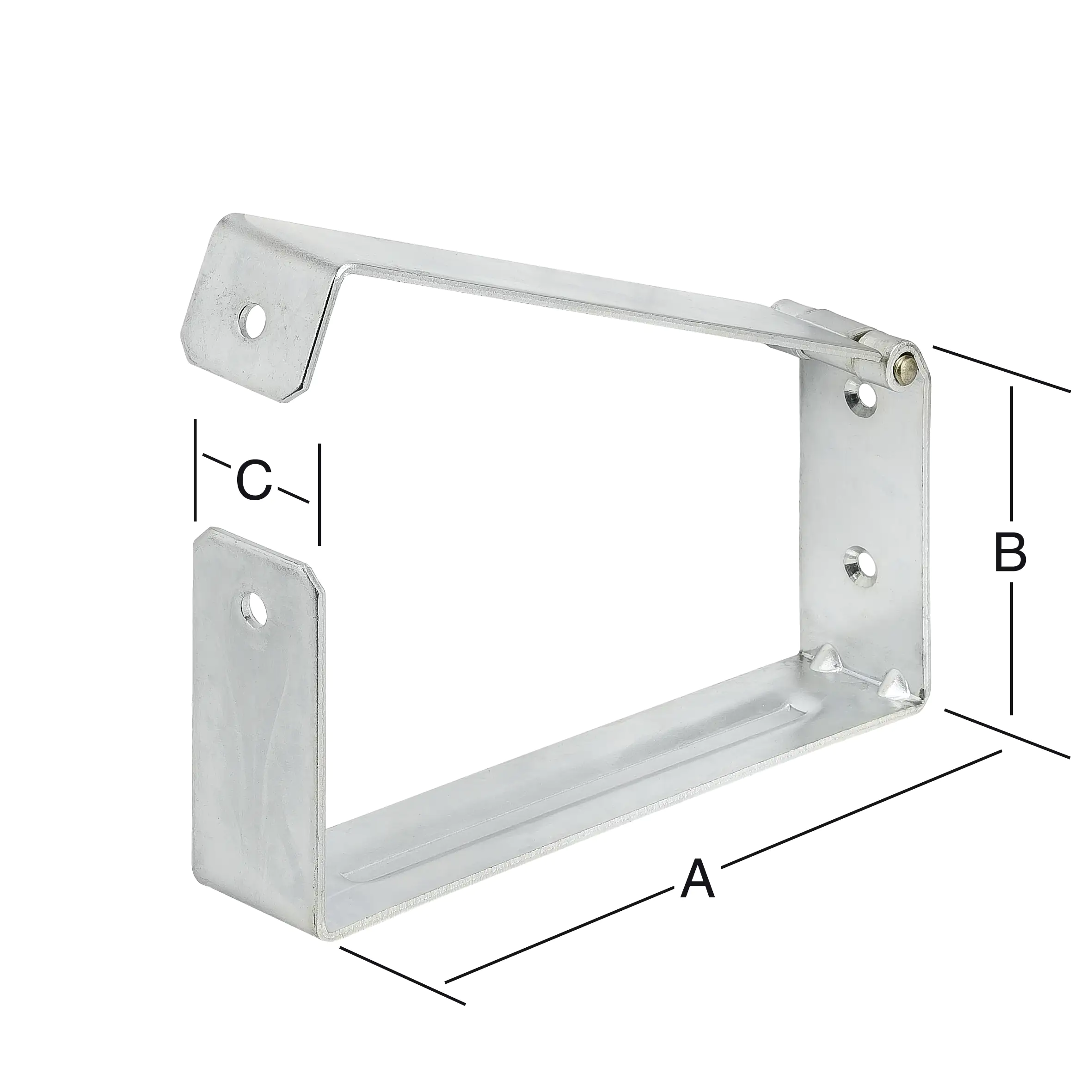 Vormann Leiter- und Gerätehalter 200 x 90 x 40 mm, verzinkt