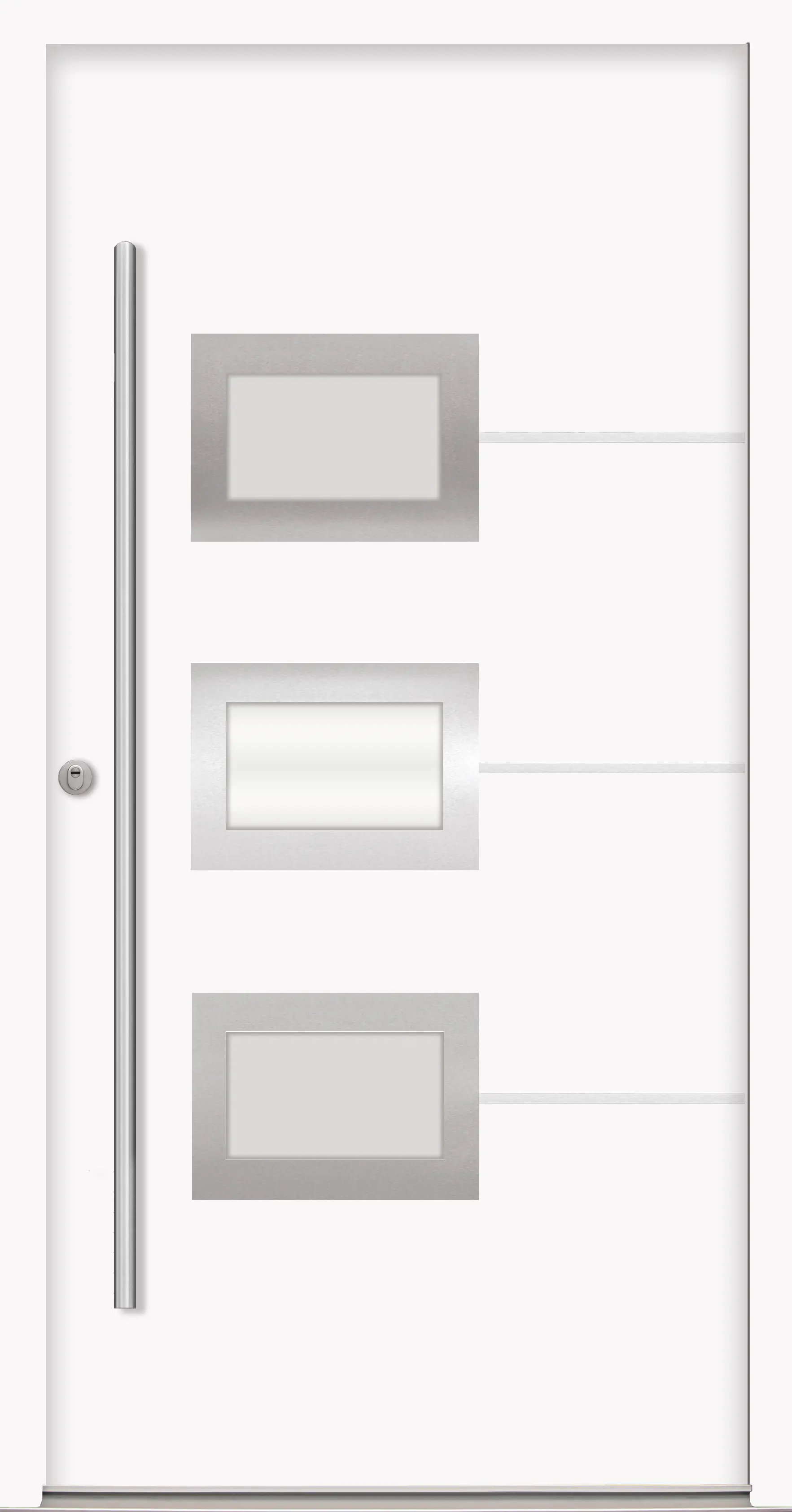 Splendoor Haustür Passivedoor Premium B03 RC2 Weiß DIN Links 110 x 210 cm