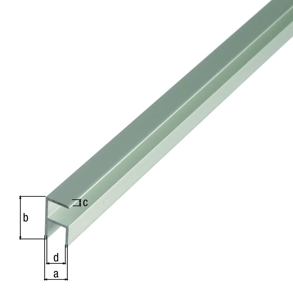 Alberts Eckprofil Aluminium eloxiert 22,5 x 43 x 1,8 mm x 1 m selbstklemmend