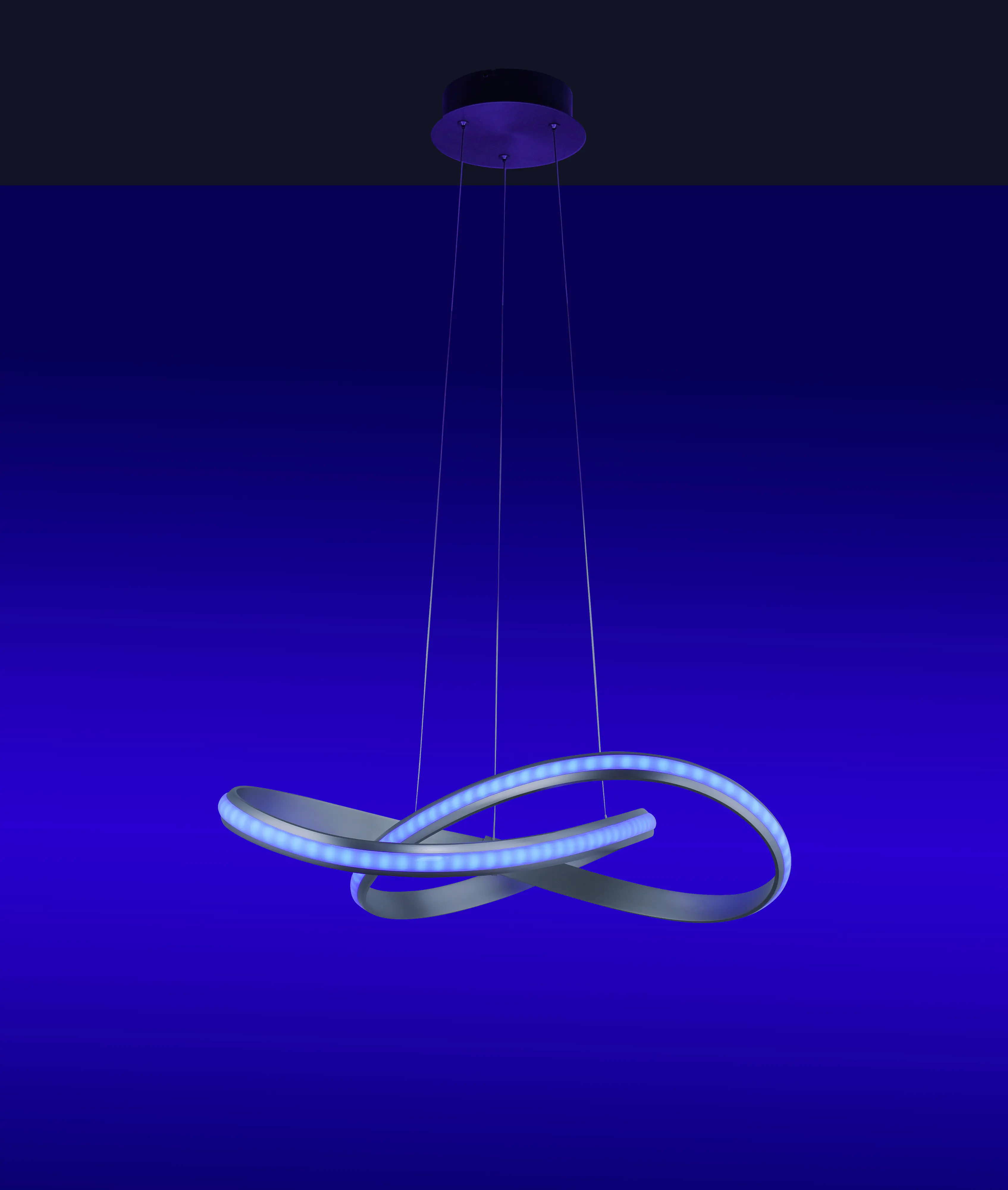 JustLight Lola Smart LED Pendelleuchte Melinda 57 cm RGBW Smart