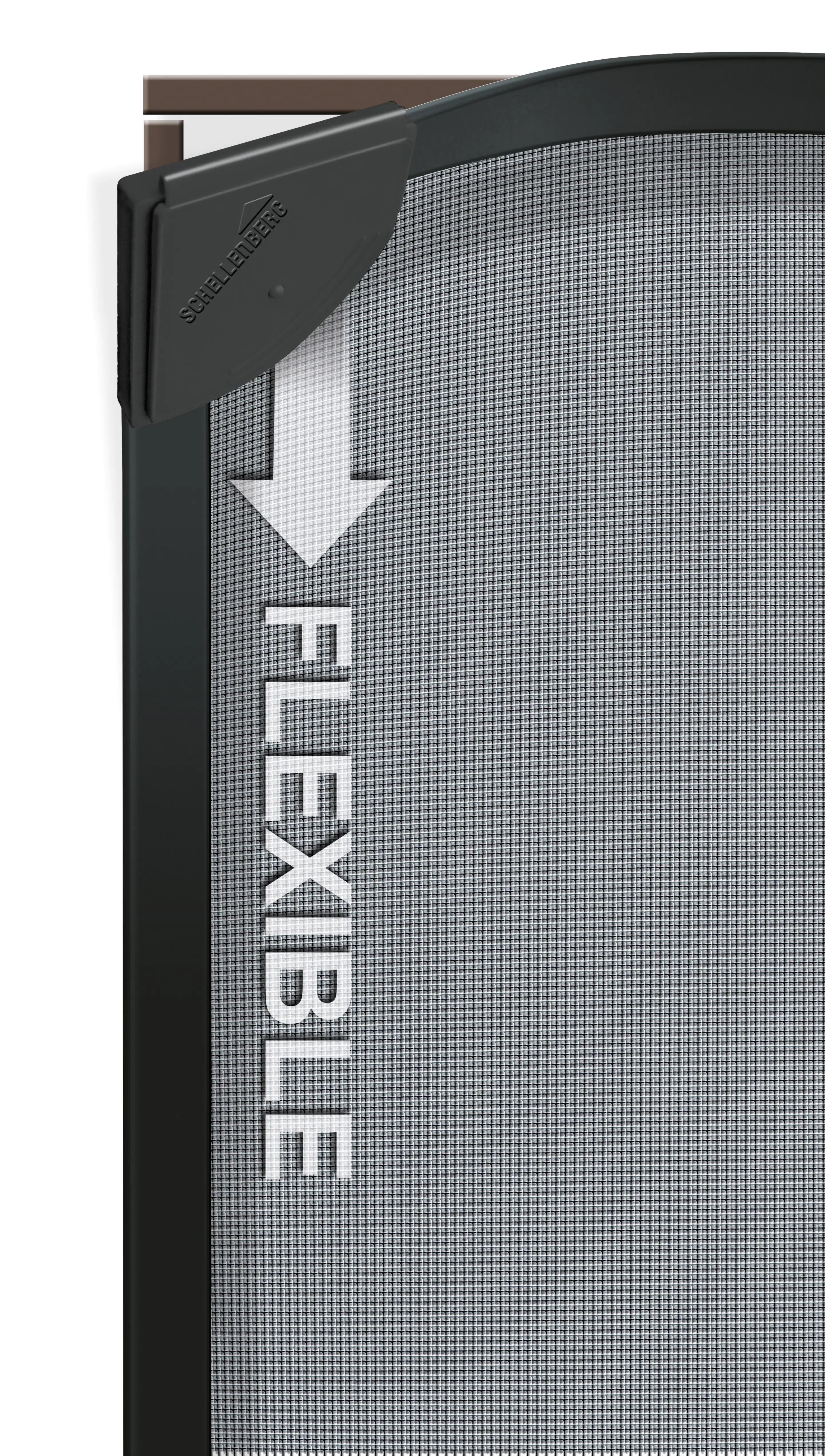 Schellenberg Fliegenschutzmagnetrahmen MAGNETIC 100 x 120 cm anthrazit/anthrazit kürzbar