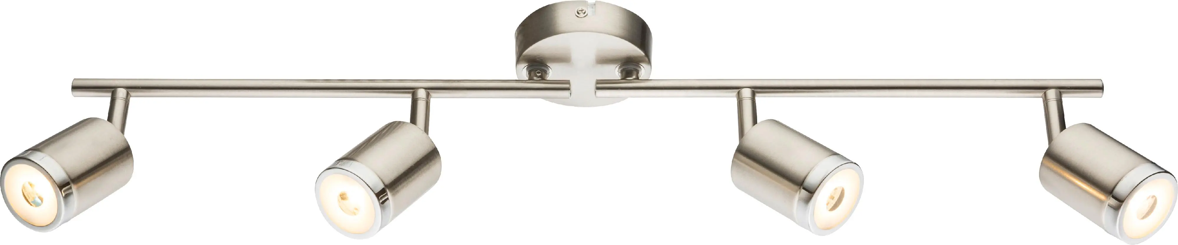 Globo 4er LED Spot Comore nickel 67 x 9 cm warmweiß