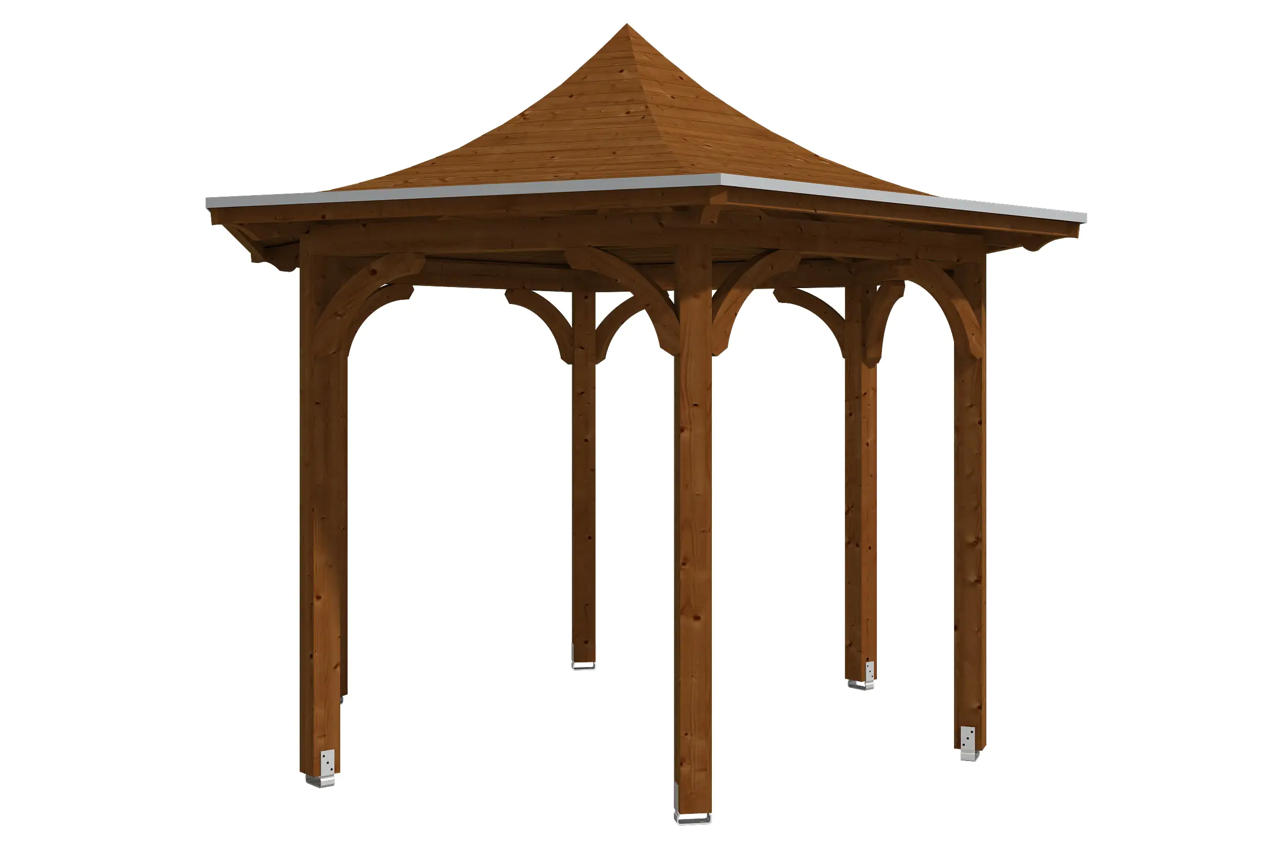 4018211007639_02 SKAN HOLZ Pavillon Versailles Leimholz, lasiert in Nussbaum