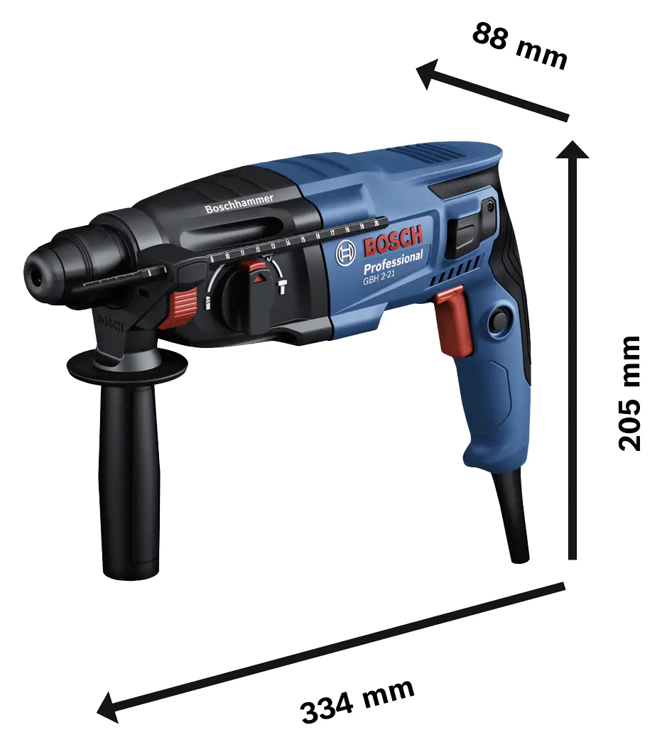 Bosch Professional Bohrhammer GBH 2-21 720 W mit Koffer Bosch Professional Bohrhammer GBH 2-21 720 W mit Koffer