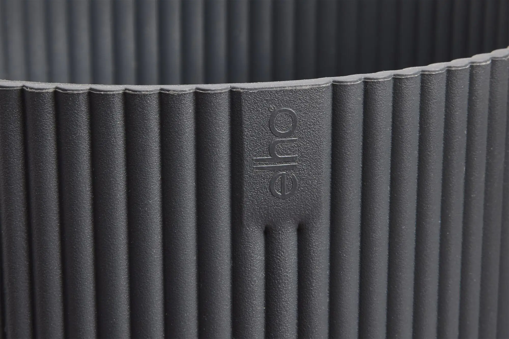 Elho Blumentopf Vibes Fold Kunststoff anthrazit Ø 18 x 17 cm