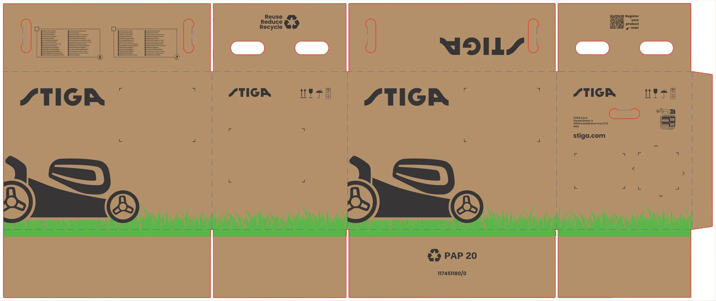Stiga Elektro Rasenmäher COMBI 336 c 1.400 Watt, 34 cm Schnittbreite