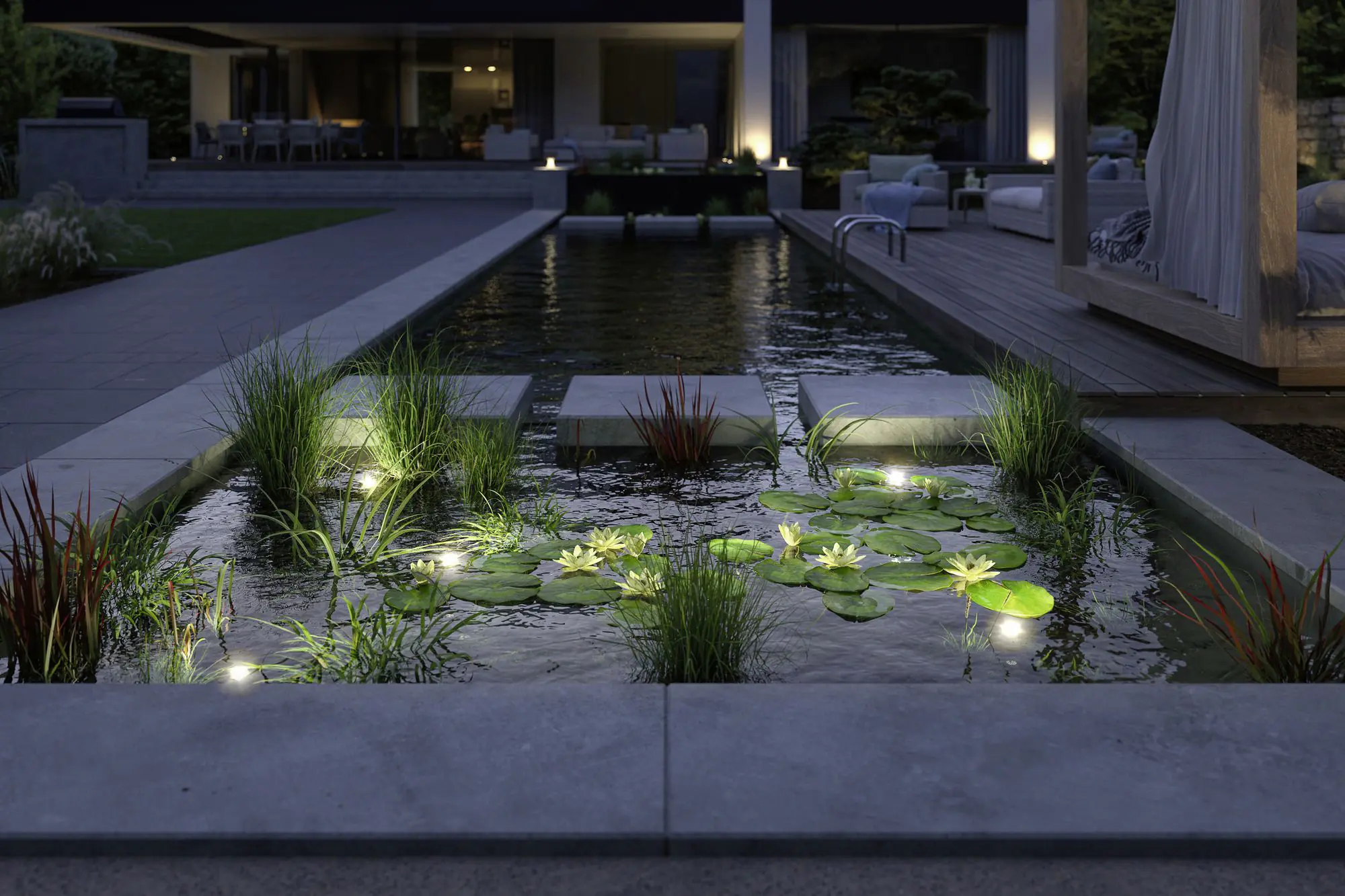 Paulmann Plug & Shine Pool Spot Outdoor, schwarz, dimmbar, warmweiß