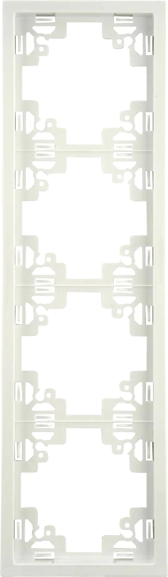 Unitec Abdeckrahmen 4-fach ultraweiß, Serie Sao Paulo