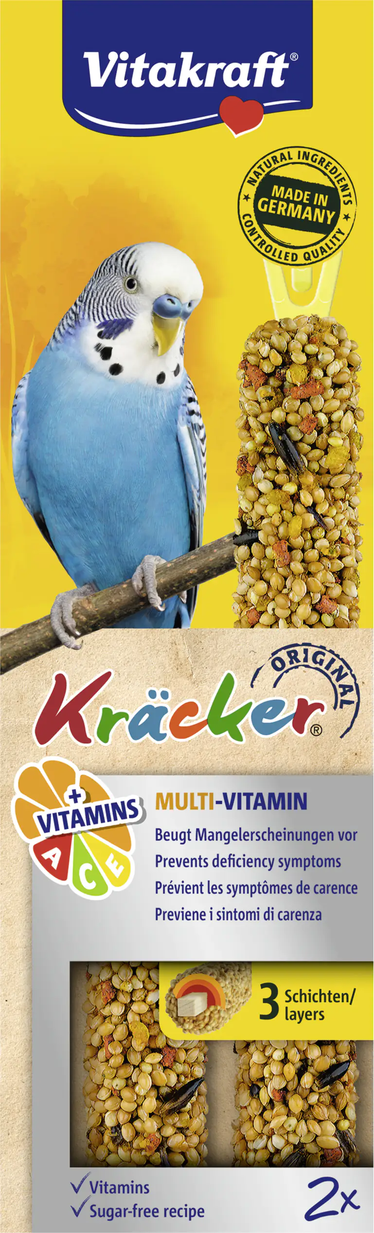 Vitakraft Kräcker® Multi Vitamin 2 Stück / 60 g Vitakraft Kräcker® Multi Vitamin 2 Stück / 60 g