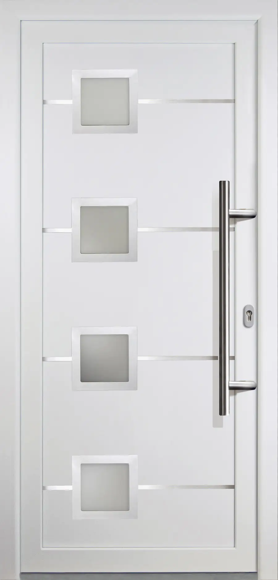 Meeth Haustür Signum Aluminium Modell 88 88 x 208 cm, DIN rechts, weiß