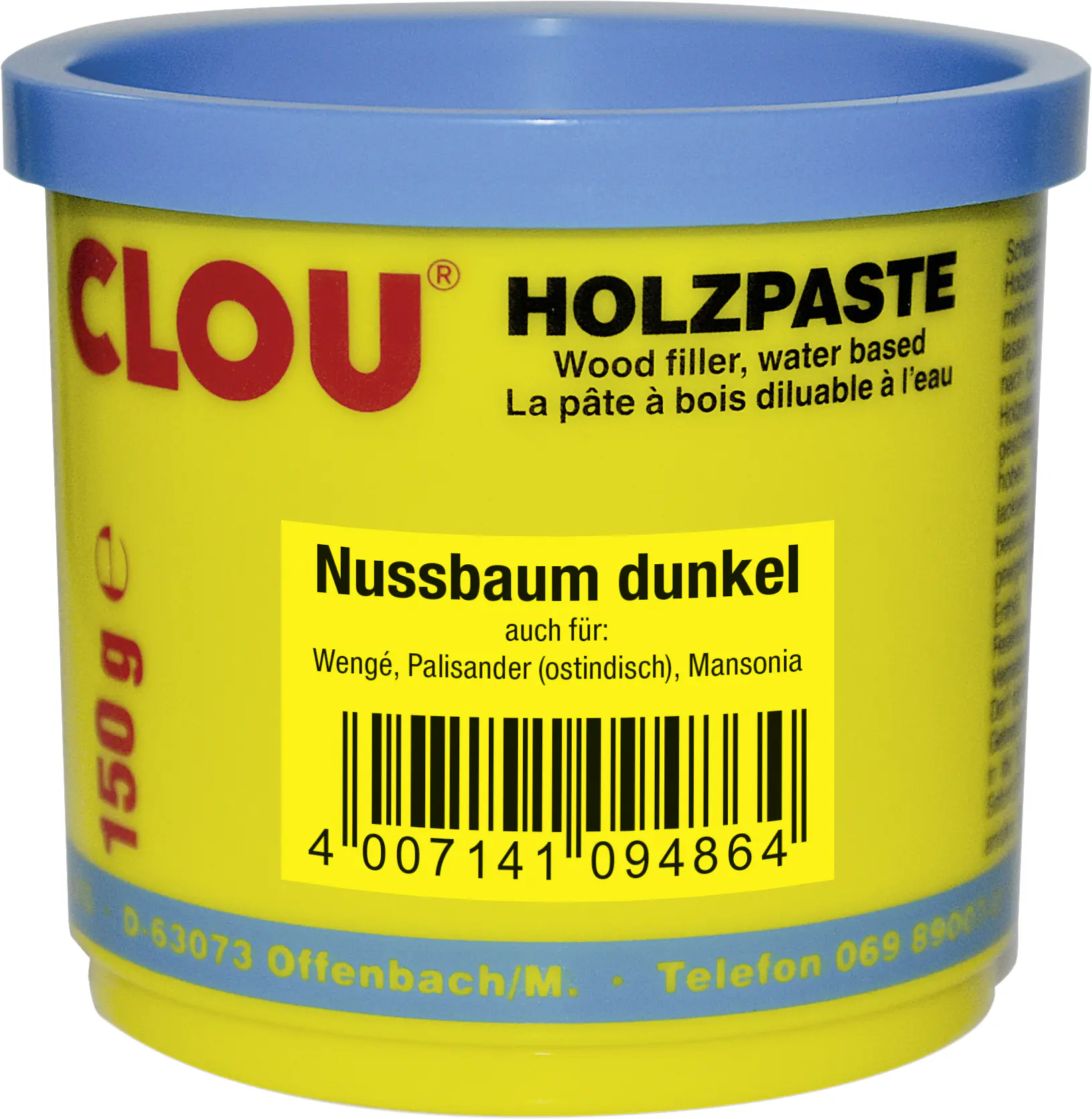 Clou Holzpaste 150 g nussbaum dunkel
