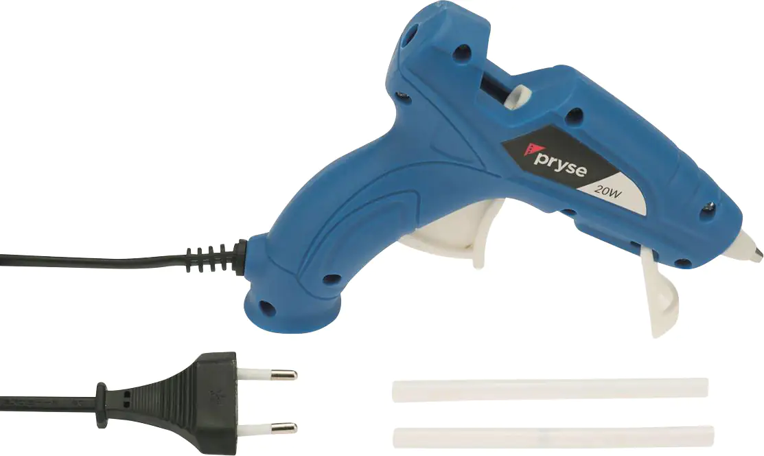 7610877548555 Glorex Heissklebepistole Mini blau, 20 Watt
