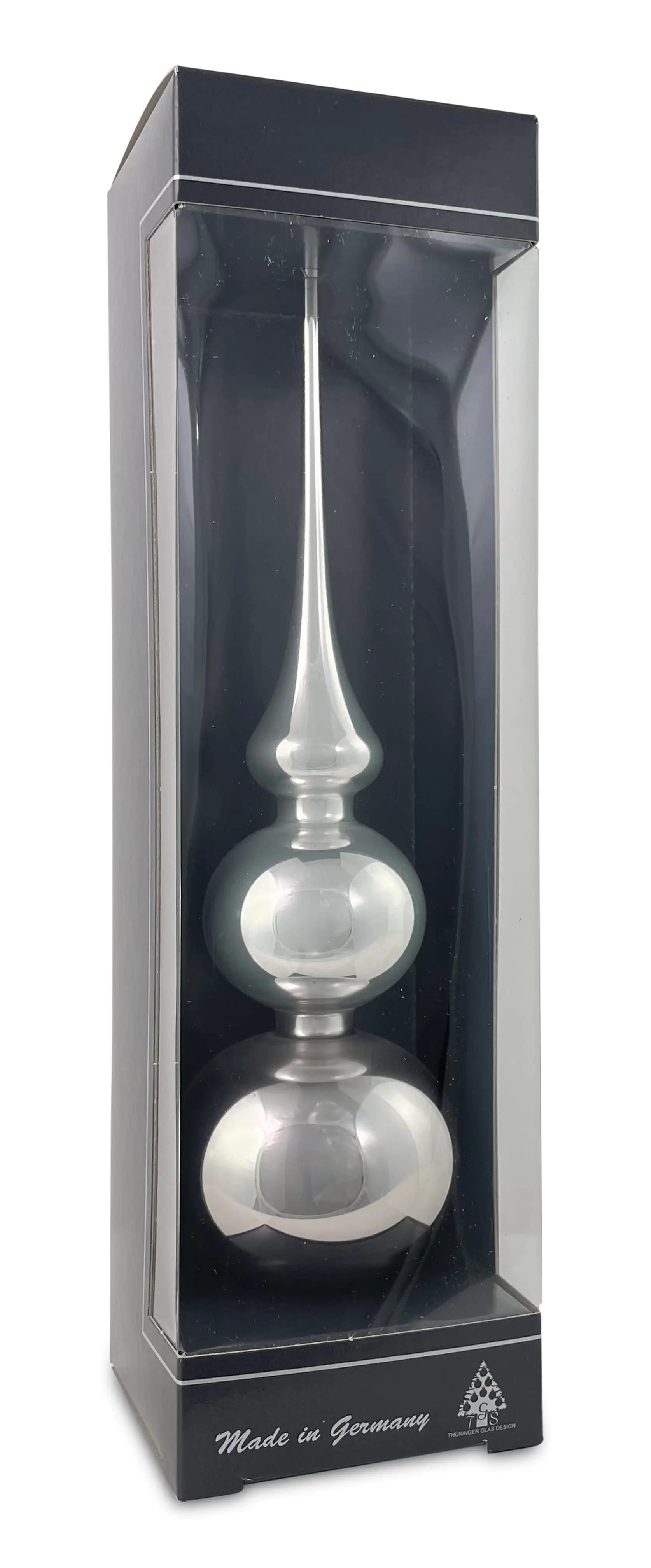 Riffelmacher Christbaumspitze Glas Steel 31 cm