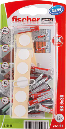 Fischer Regalbefestigung 6,0 x 30 mm