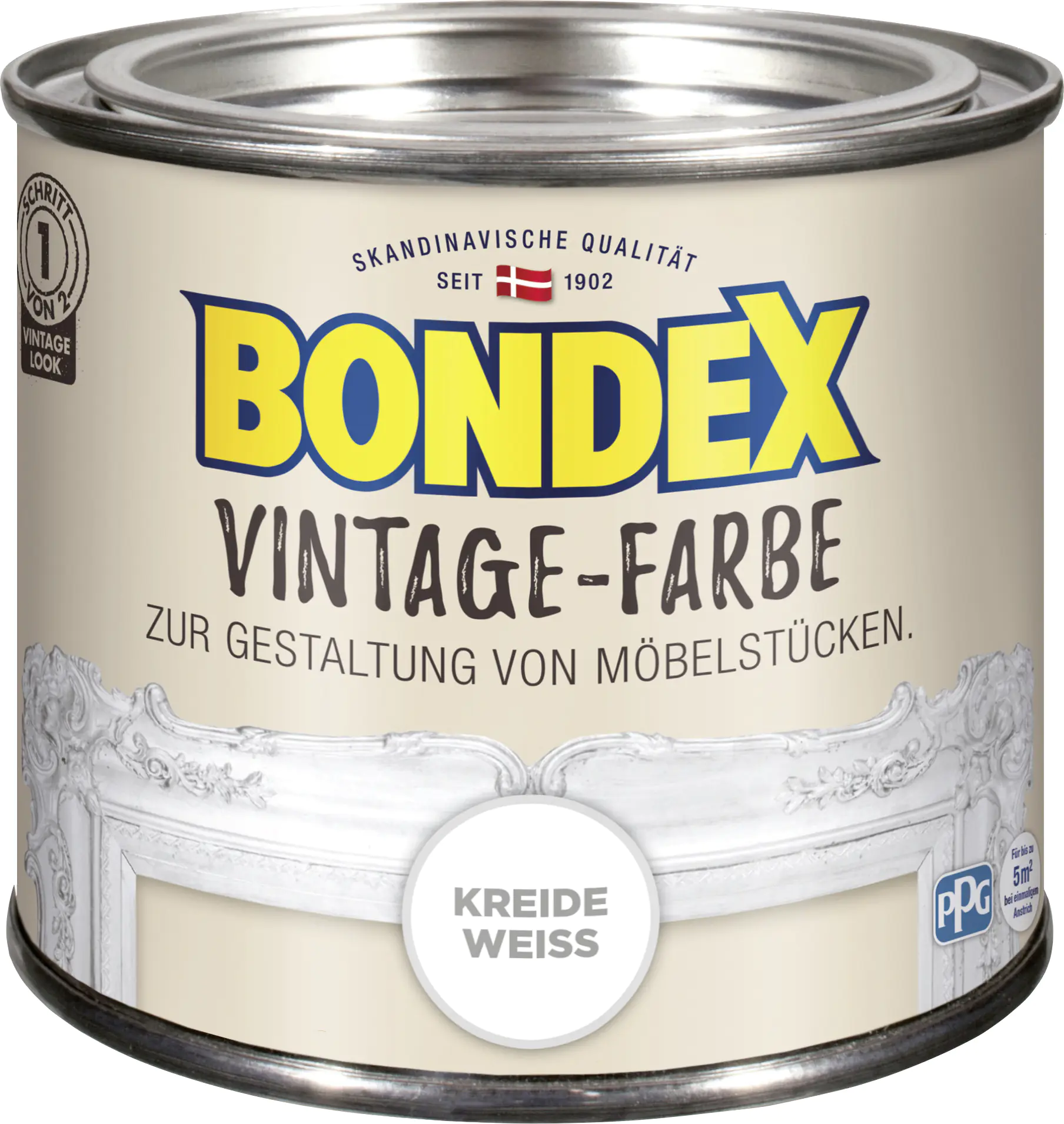 Bondex Vintage-Holzfarbe kreideweiß 375 ml Bondex Vintage-Holzfarbe kreideweiß 375 ml