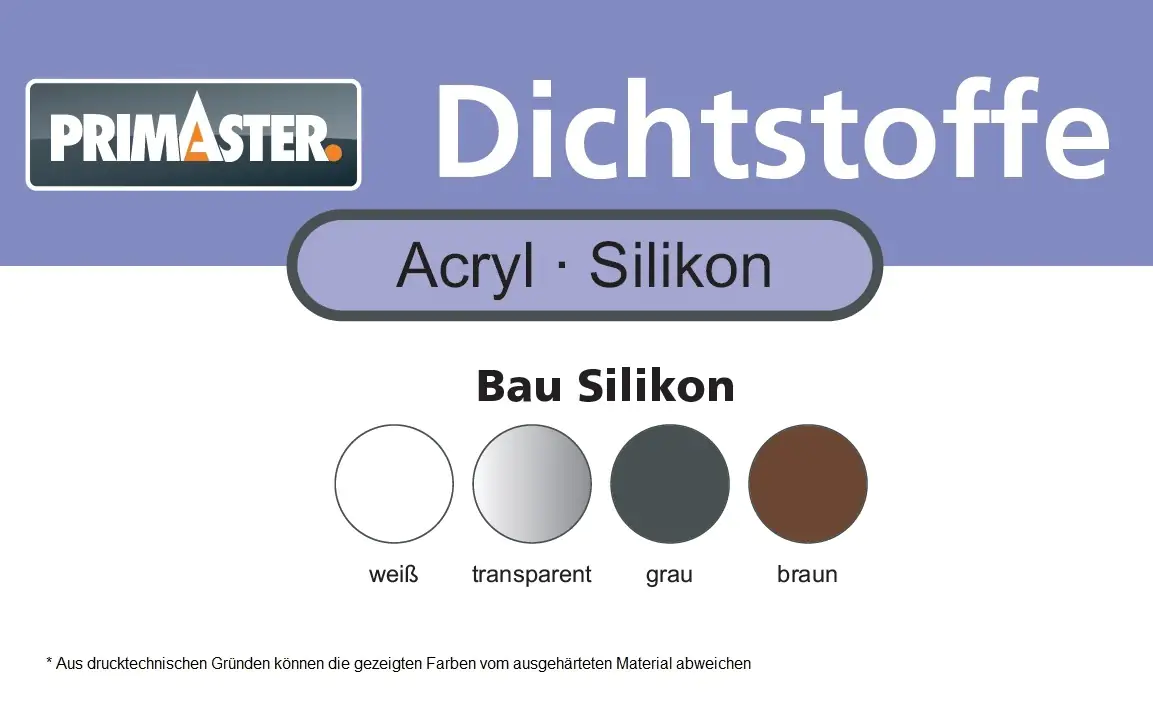Primaster Bau und Fenster Silikon grau 310 ml