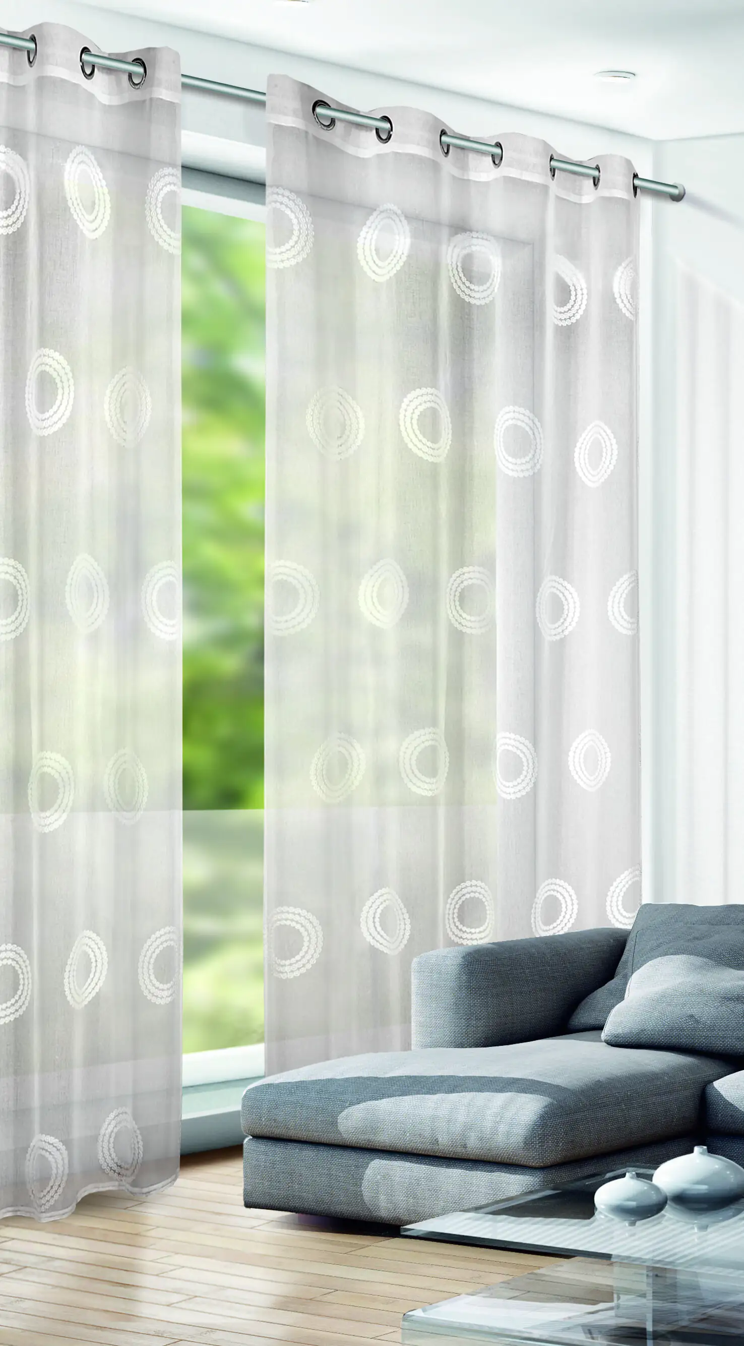 Neusser Collection Ösenschal Tanja weiß, 245 x 135 cm