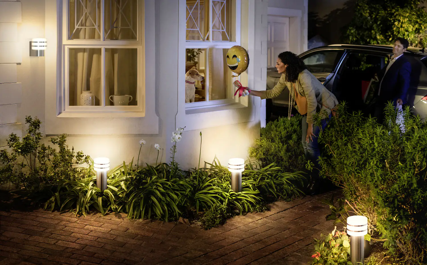 8718696166086_2681855 Philips Hue LED Sockelleuchte White Tuar edelstahl 40 x 15 cm dimmbar