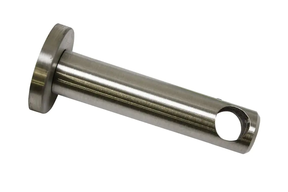 Gardinia Träger New York geschlossen edelstahl-optik, 1-läufig, Ø 12 mm