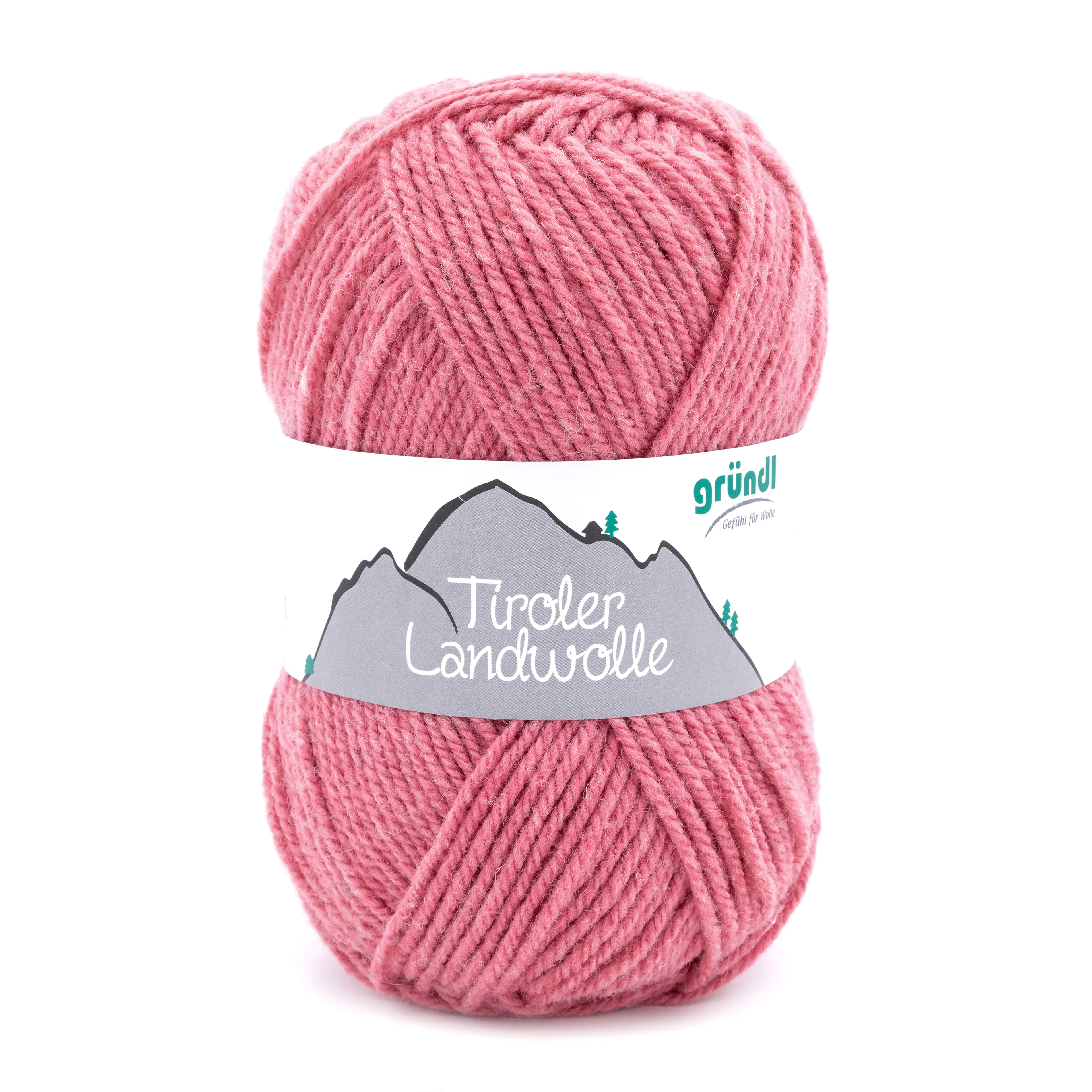 Gründl Tiroler Landwolle 100 g trachtenrosa