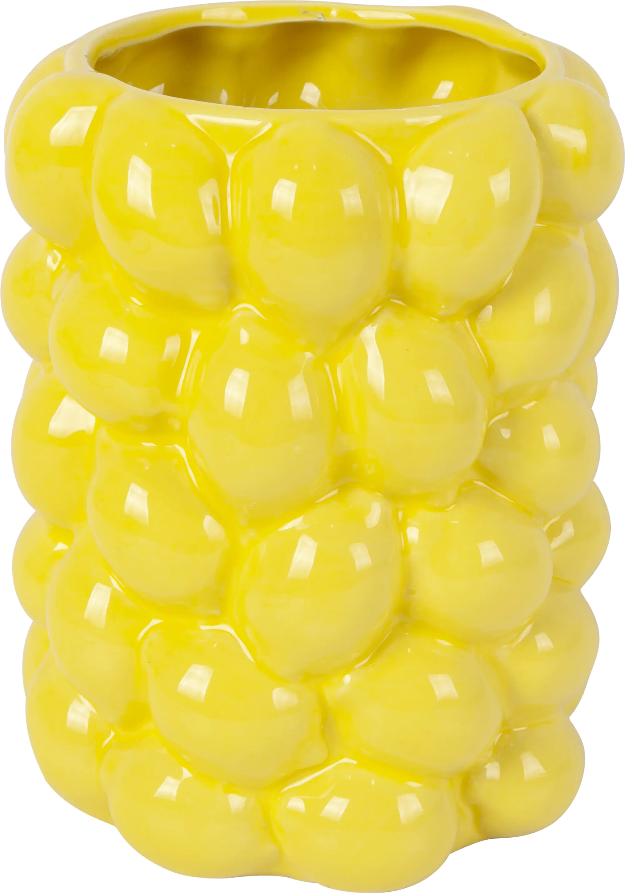 TrendLine Vase Keramik Zitrone 18 x 15 x 15 cm gelb