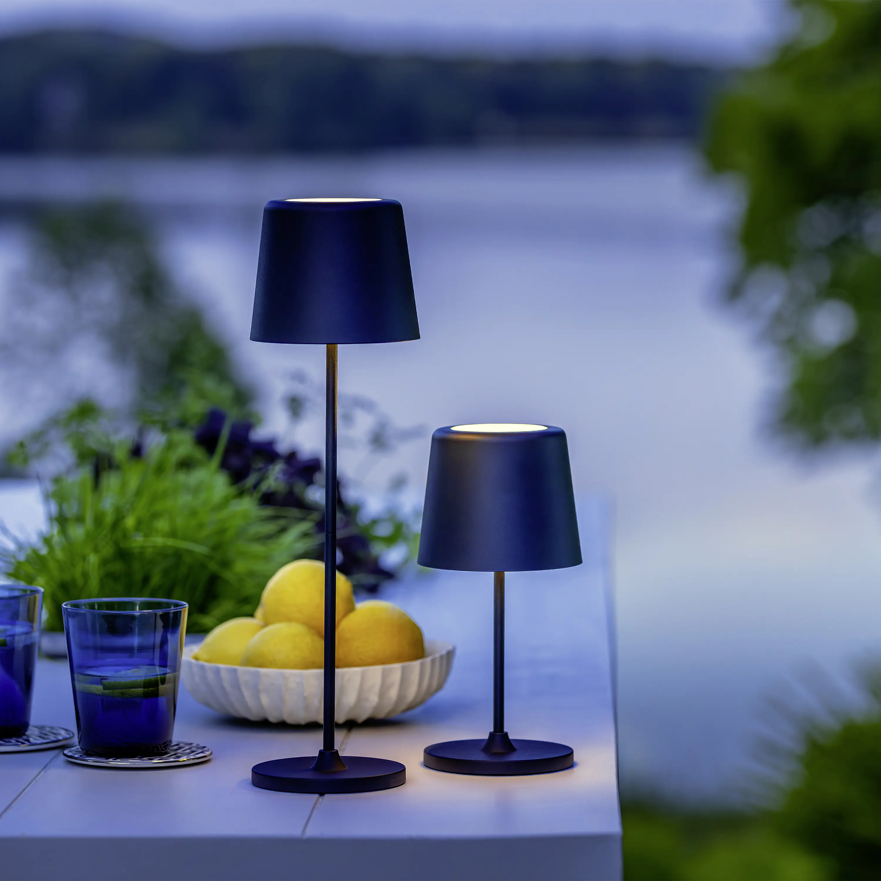 Brilliant Außen-Tischlampe Kaami 2W warmweiß dimmbar USB Brilliant Außen-Tischlampe Kaami 2W warmweiß dimmbar USB