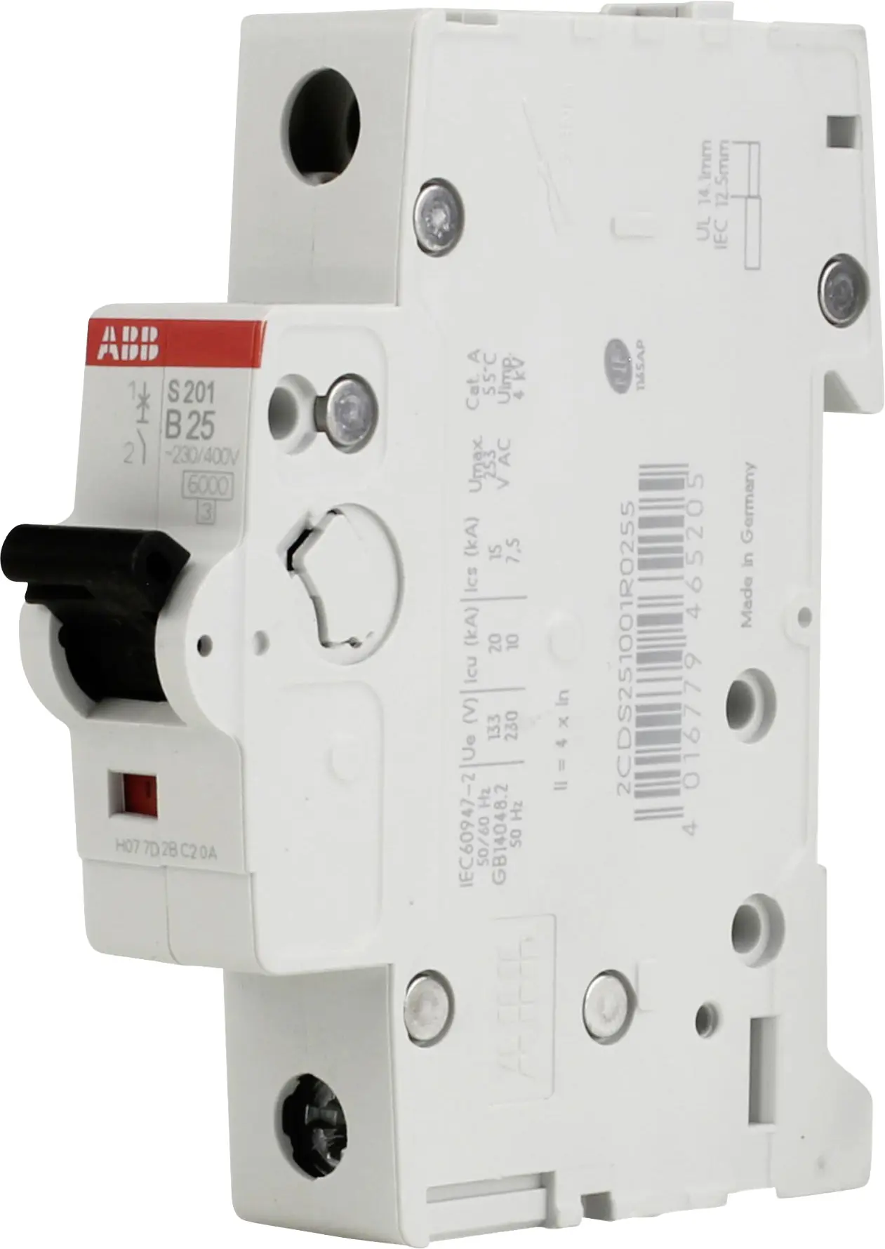 ABB Leitungsschutzschalter B25 25A, 1-polig, S201-B25