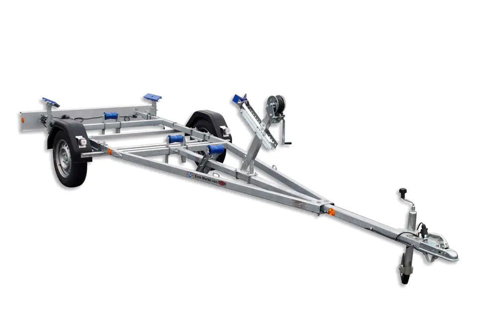 TPV Bootstrailer BA 750-L mit Langauflagen ungebremst 750kg für Bootslänge bis zu 5,50m