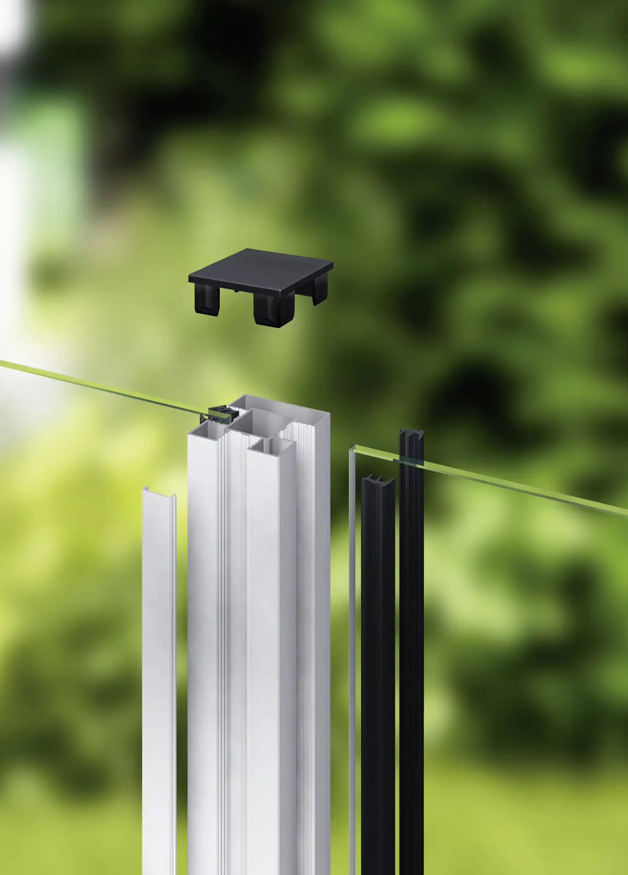 Ambiente Gummidichtung schwarz, 15 laufende Meter