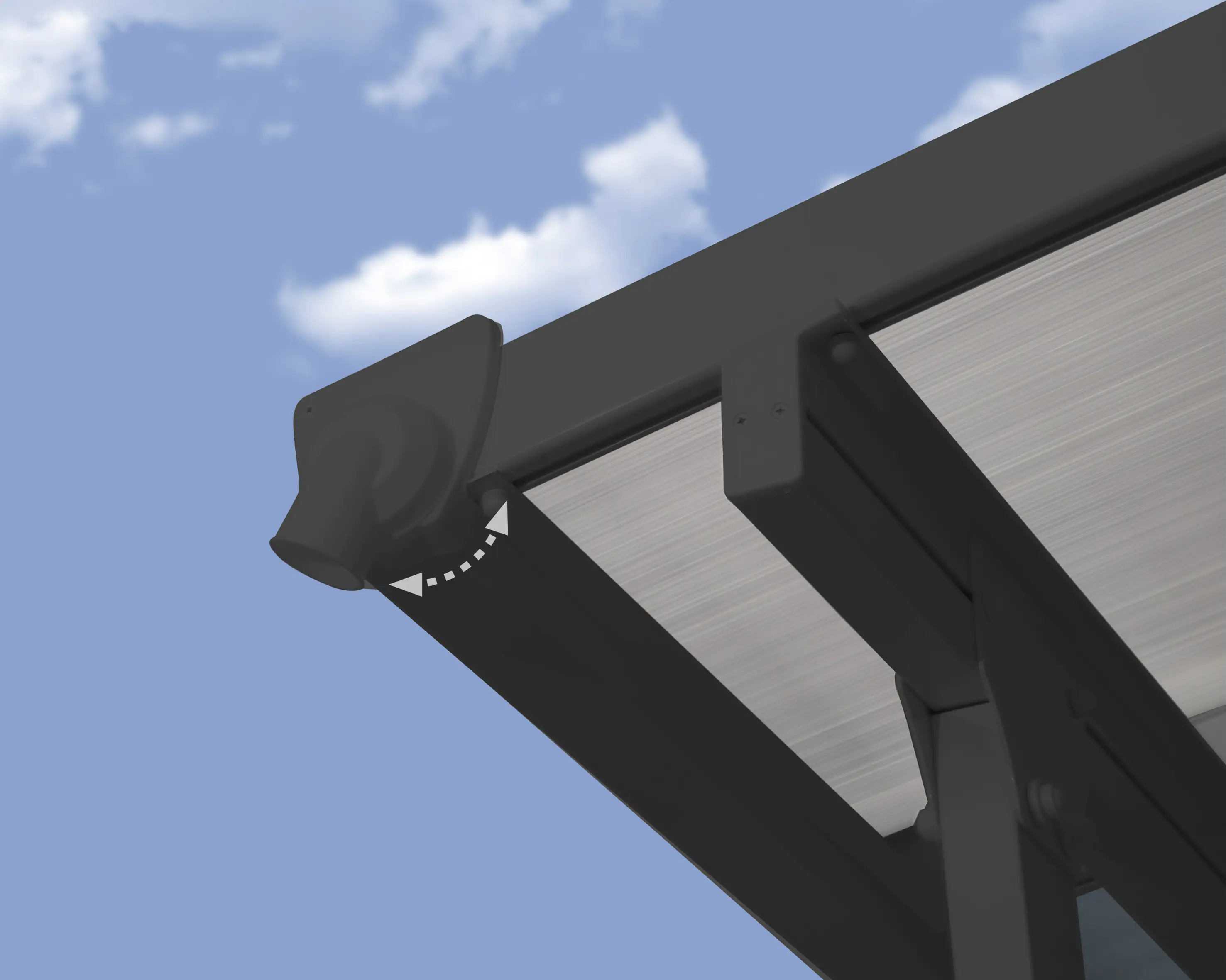 Canopia Terrassenüberdachung Feria 400 x 420 cm anthrazit