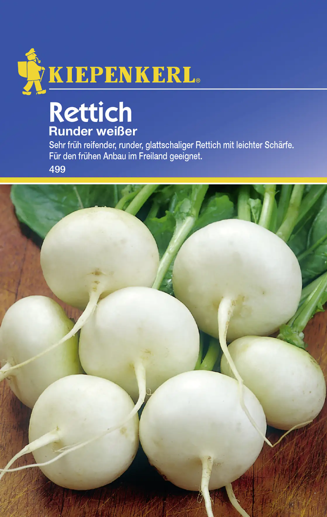 Kiepenkerl Rettich Runder weißer Inhalt reicht für ca. 120 Pflanzen