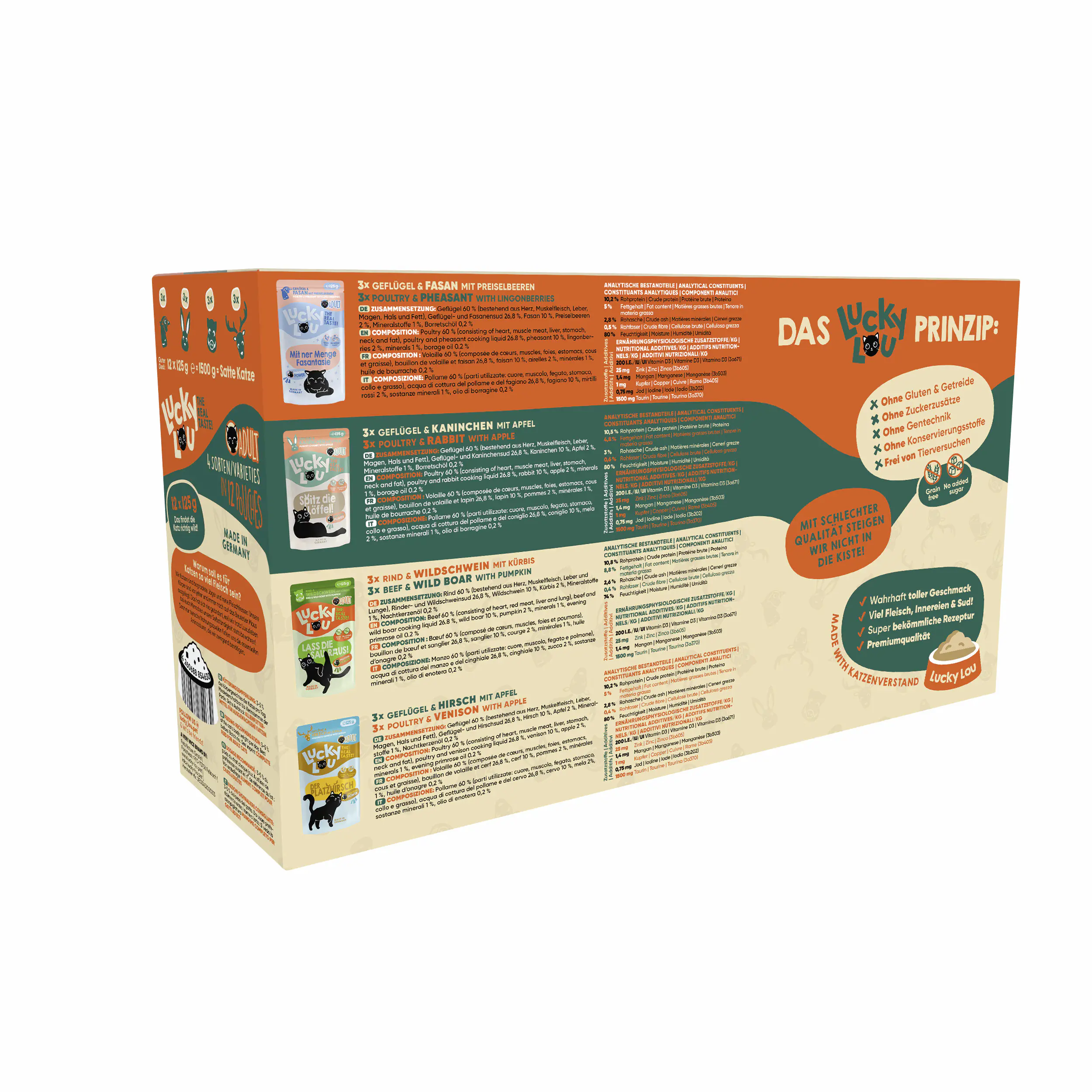 Lucky Lou Lifestage Adult Wild-Mix 12x125g Lucky Lou Lifestage Adult Wild-Mix 12x125g