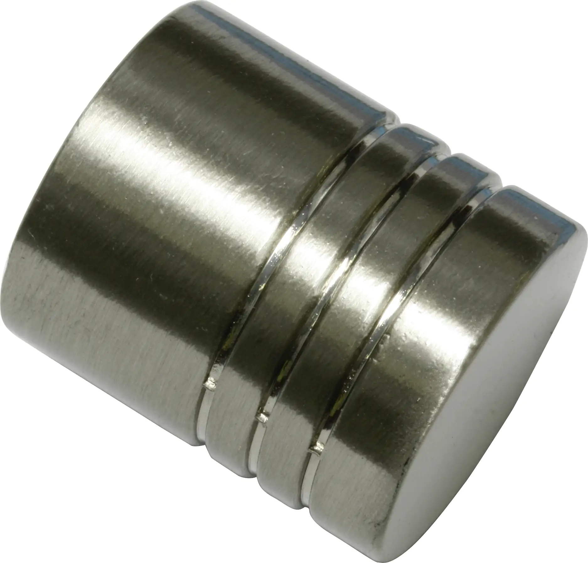 Gardinia Endknopf Zylinder zu Stilprogramm Memphis, Ø 16 mm edelstahl-optik