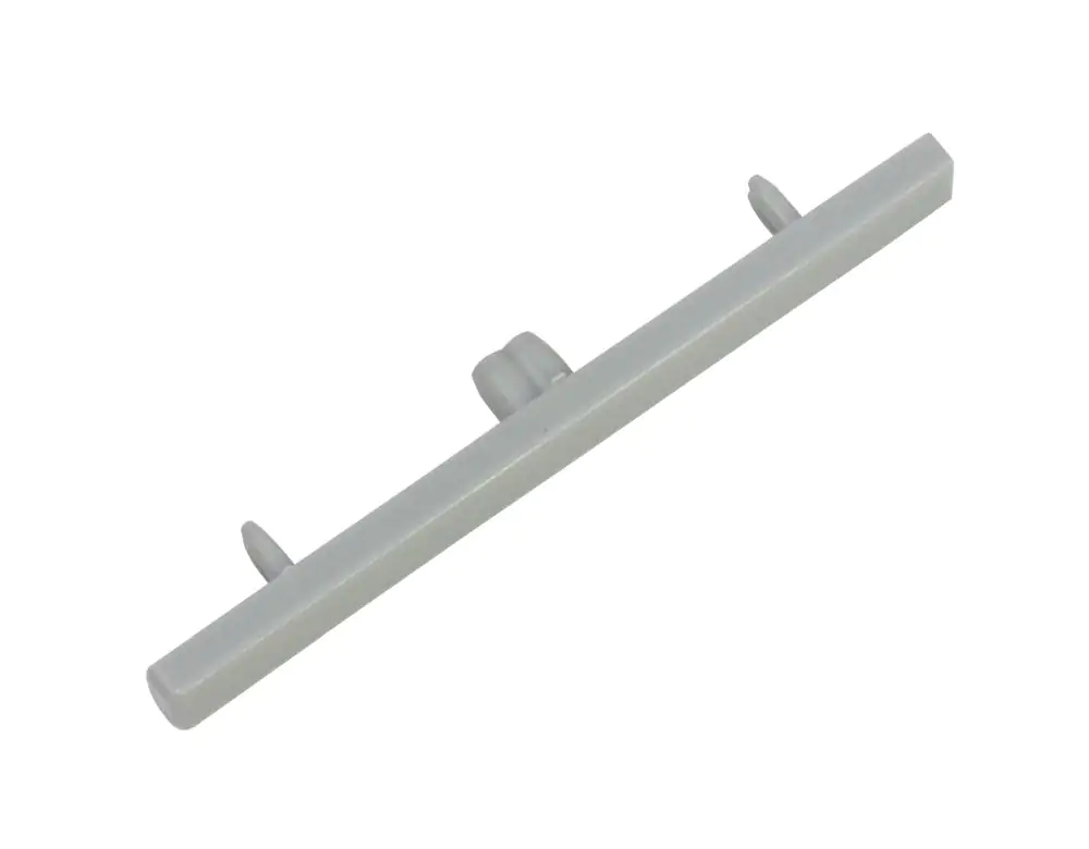 Gardinia Endstück Aluminium, 3-läufig, grau