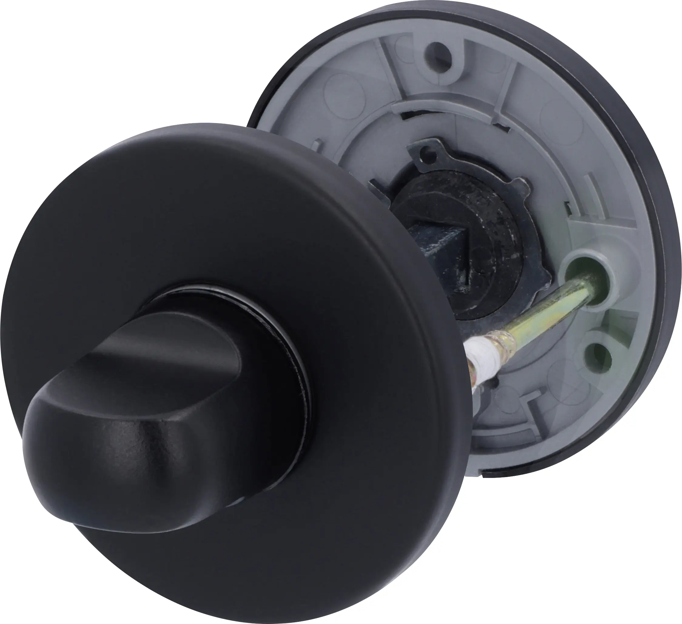 Alpertec Sperrriegel Edelstahl rund schwarz matt Ø 5 cm