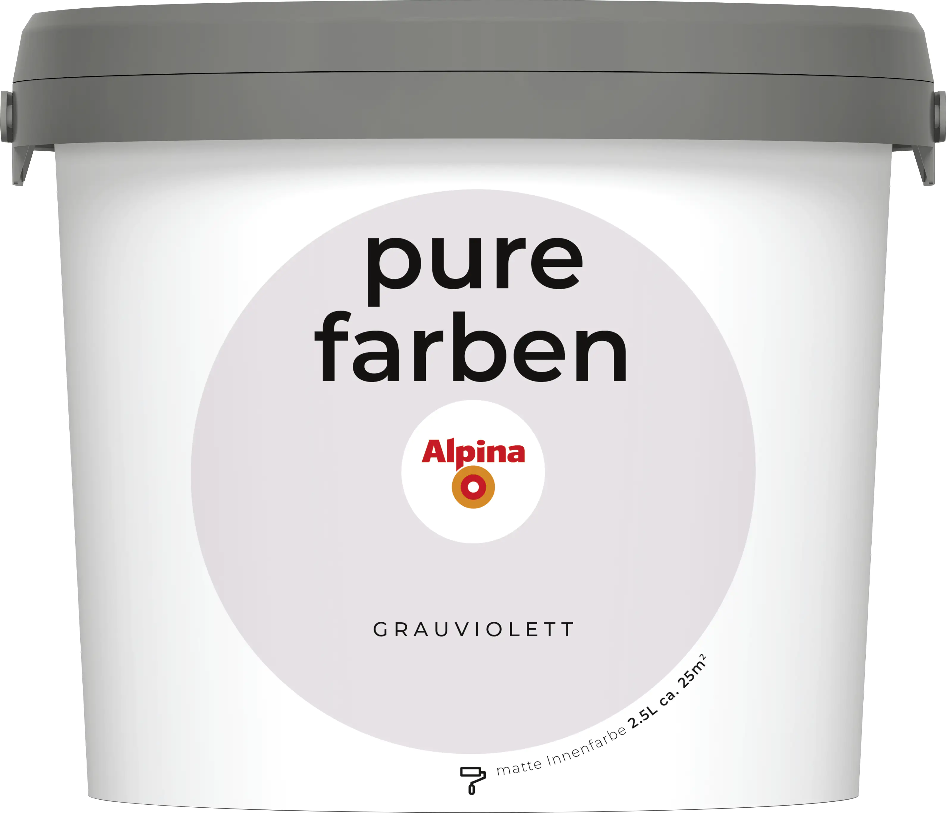Alpina Pure Farben Wandfarbe grauviolett 2,5 L Alpina Pure Farben Wandfarbe grauviolett 2,5 L