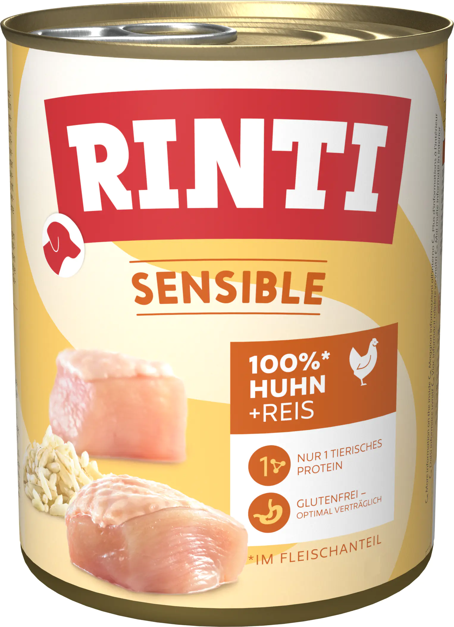 Rinti Hundenassfutter Sensible Huhn & Reis 800 g Rinti Hundenassfutter Sensible Huhn & Reis 800 g