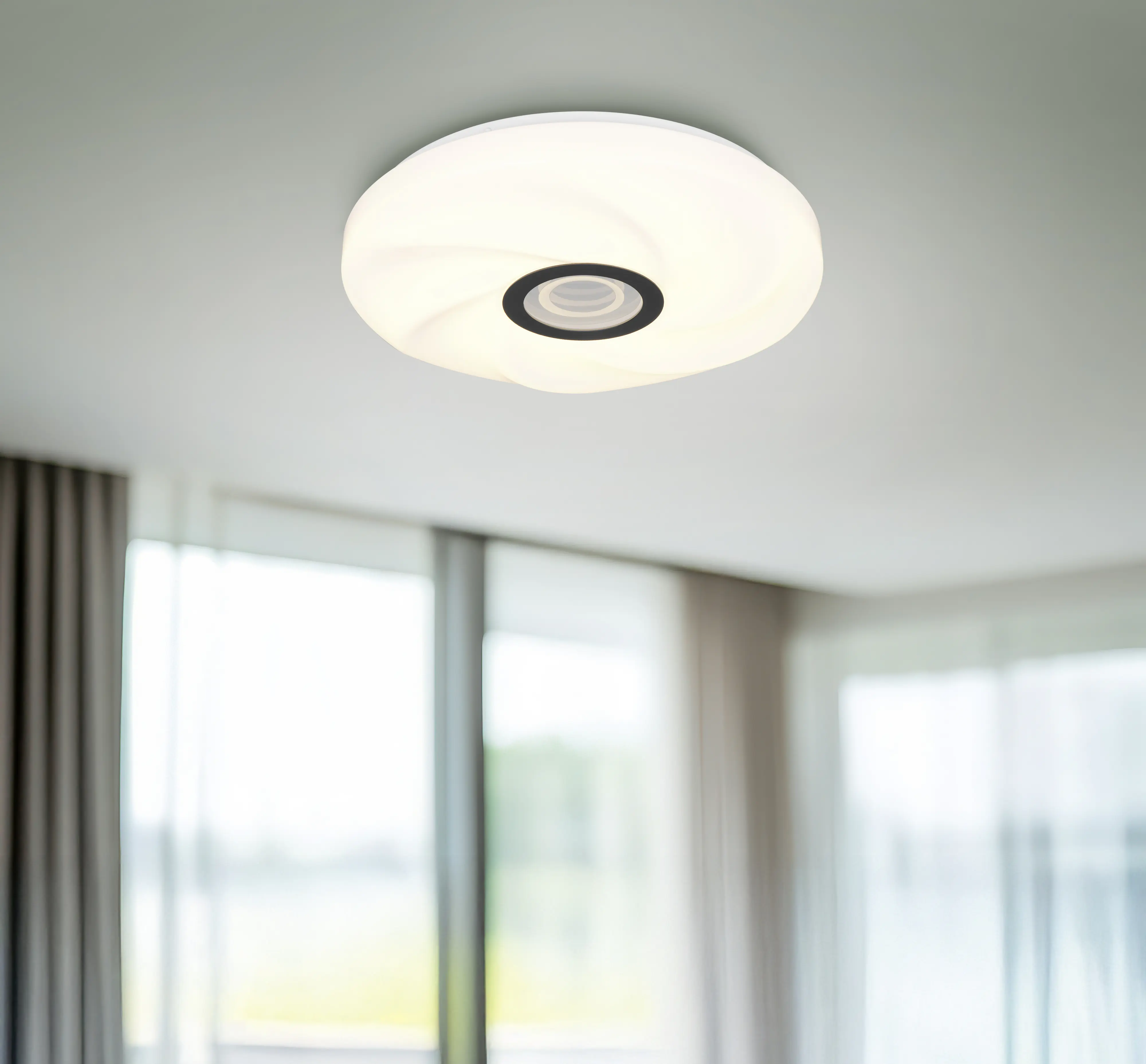 Reality LED-Deckenleuchte Sano 40,5x40,5 cm weiß dimmbar