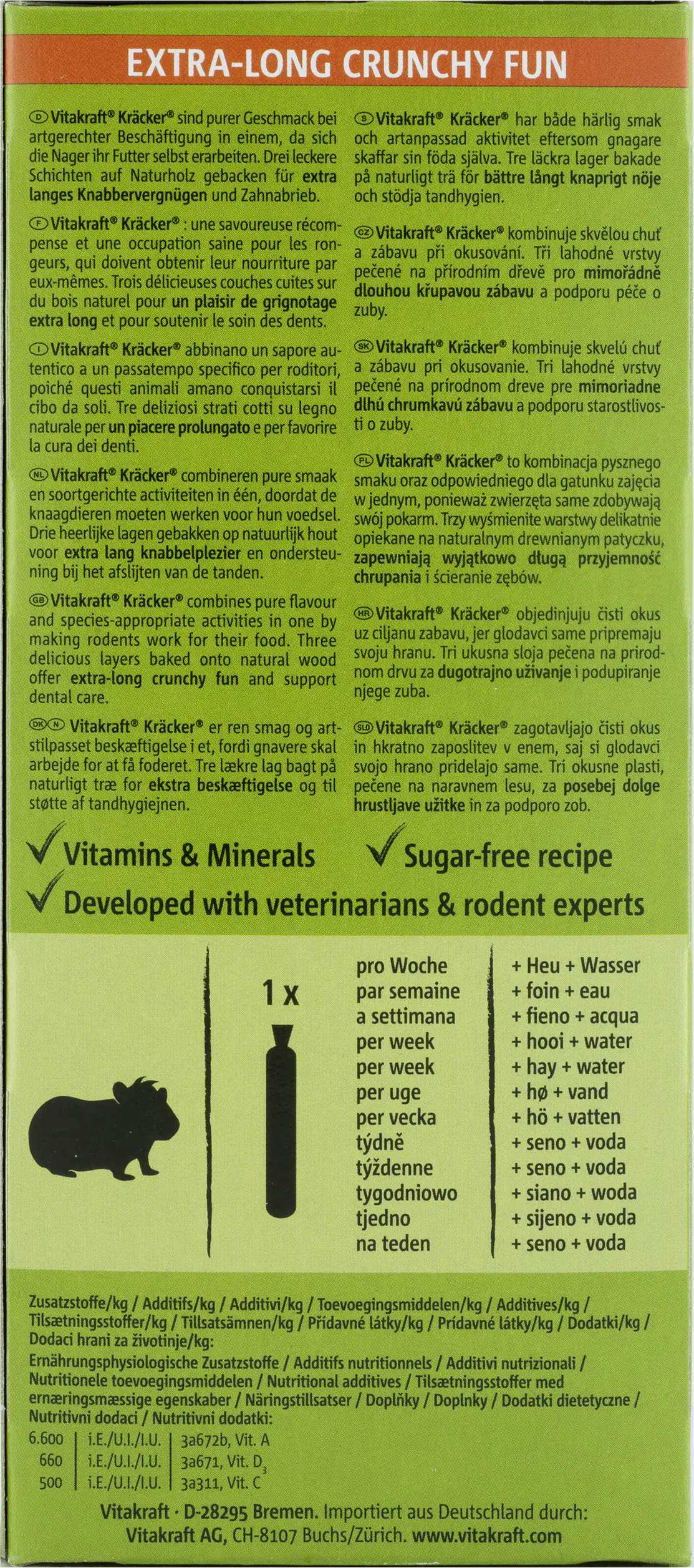 Vitakraft Kräcker® Honig & Dinkel 2 Stück / 112 g Vitakraft Kräcker® Honig & Dinkel 2 Stück / 112 g