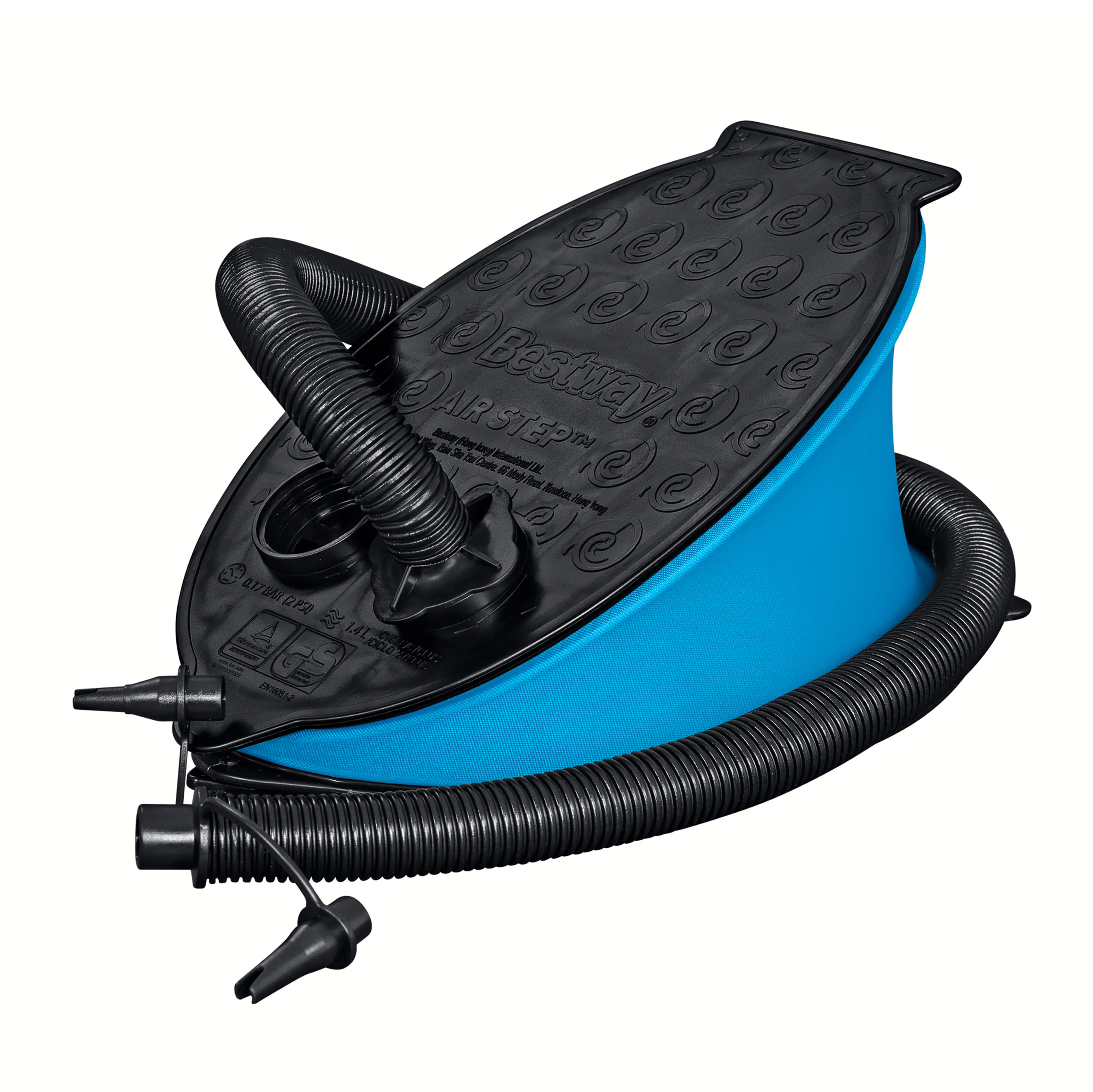 Bestway Fußpumpe Air Step blau-schwarz 1,4 L Bestway Fußpumpe Air Step blau-schwarz 1,4 L