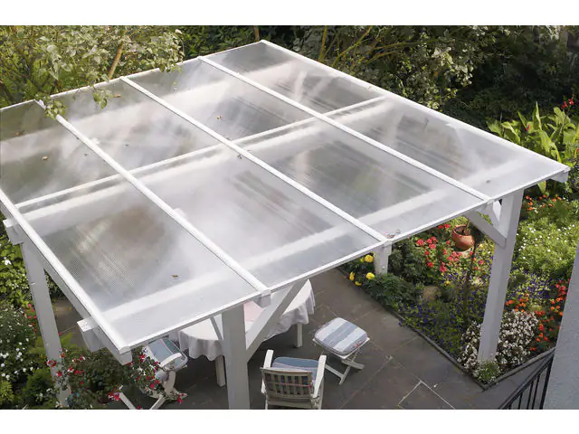 Gutta Polycarbonat-Doppelstegplatte 250 x 105 cm 10 mm klar Gutta Polycarbonat-Doppelstegplatte 250 x 105 cm 10 mm klar