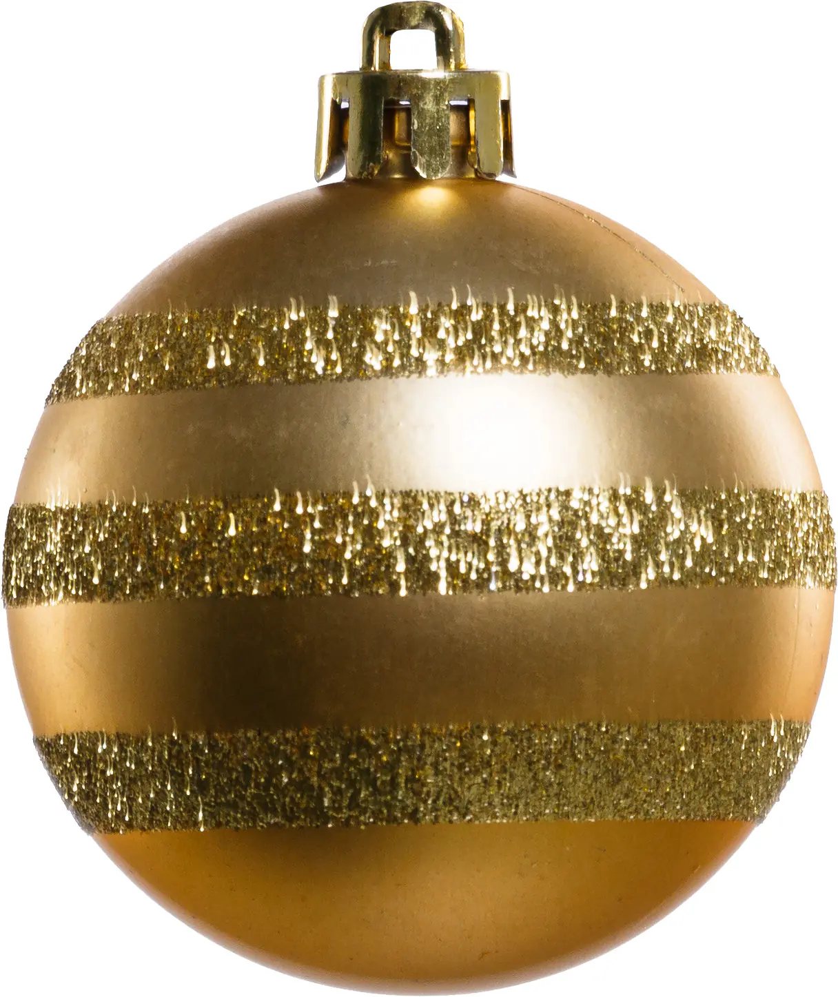 TrendLine Weihnachtskugeln bruchfest, langlebig Ø 6 cm gold mattiert 6 Stück
