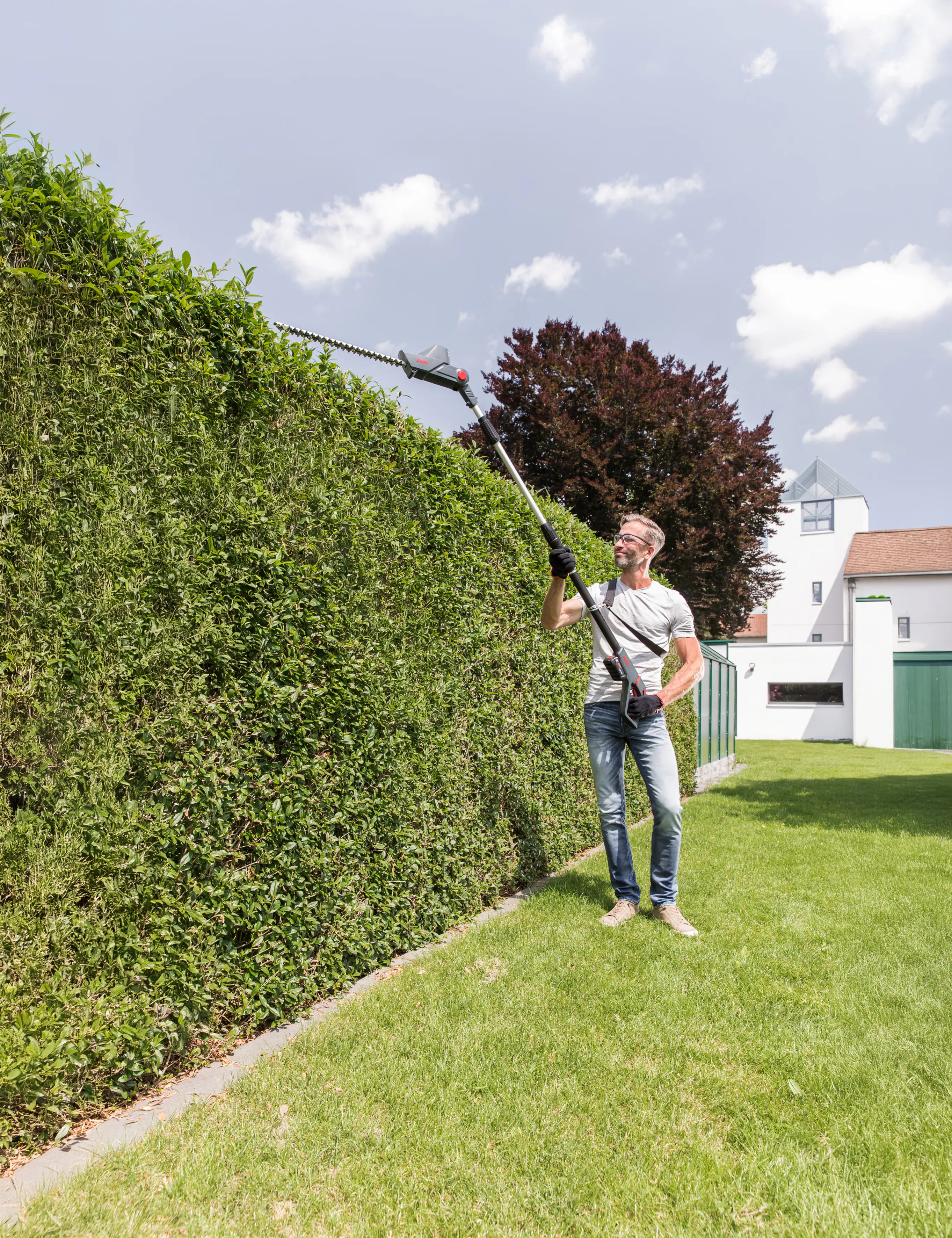 AL-KO Akku-Hochheckenschere HTAD 1845 18 V / 36 V - 45 cm Schnittlänge ohne Akku und Ladegerät